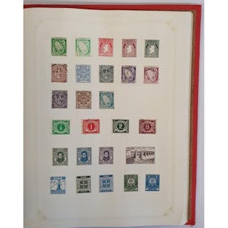 Postage Stamp Album; Containing 20 pages of Irish Stamps the...