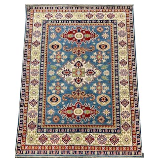 Contemporary Kazak wool area rug. 80 x 59i