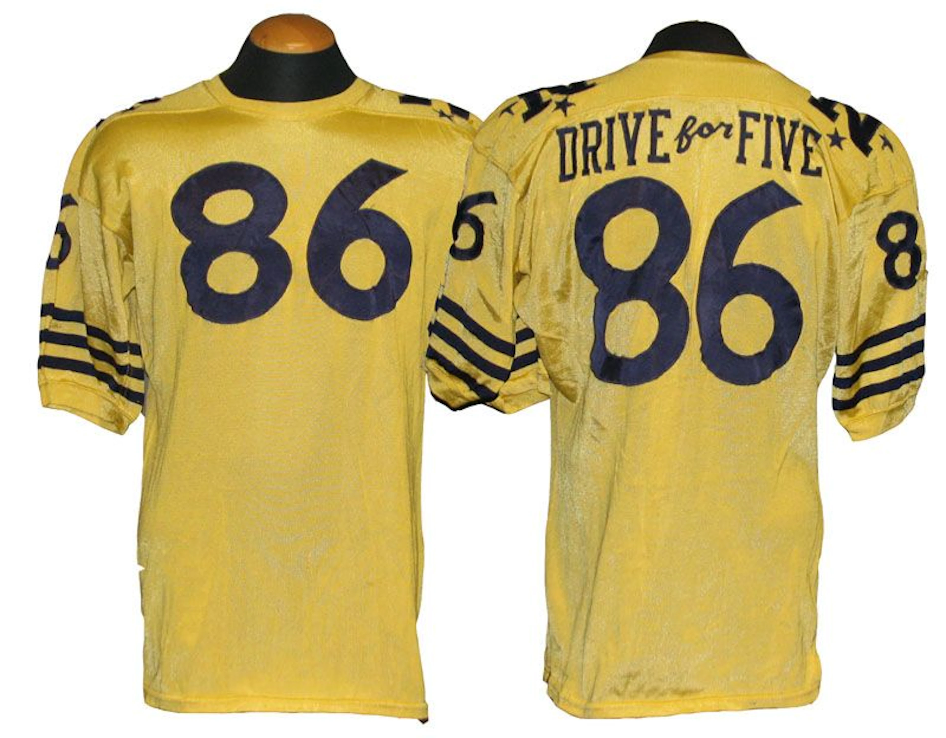 1963 Navy Midshipmen "Drive for Five" Football Jersey from Army-Navy Game