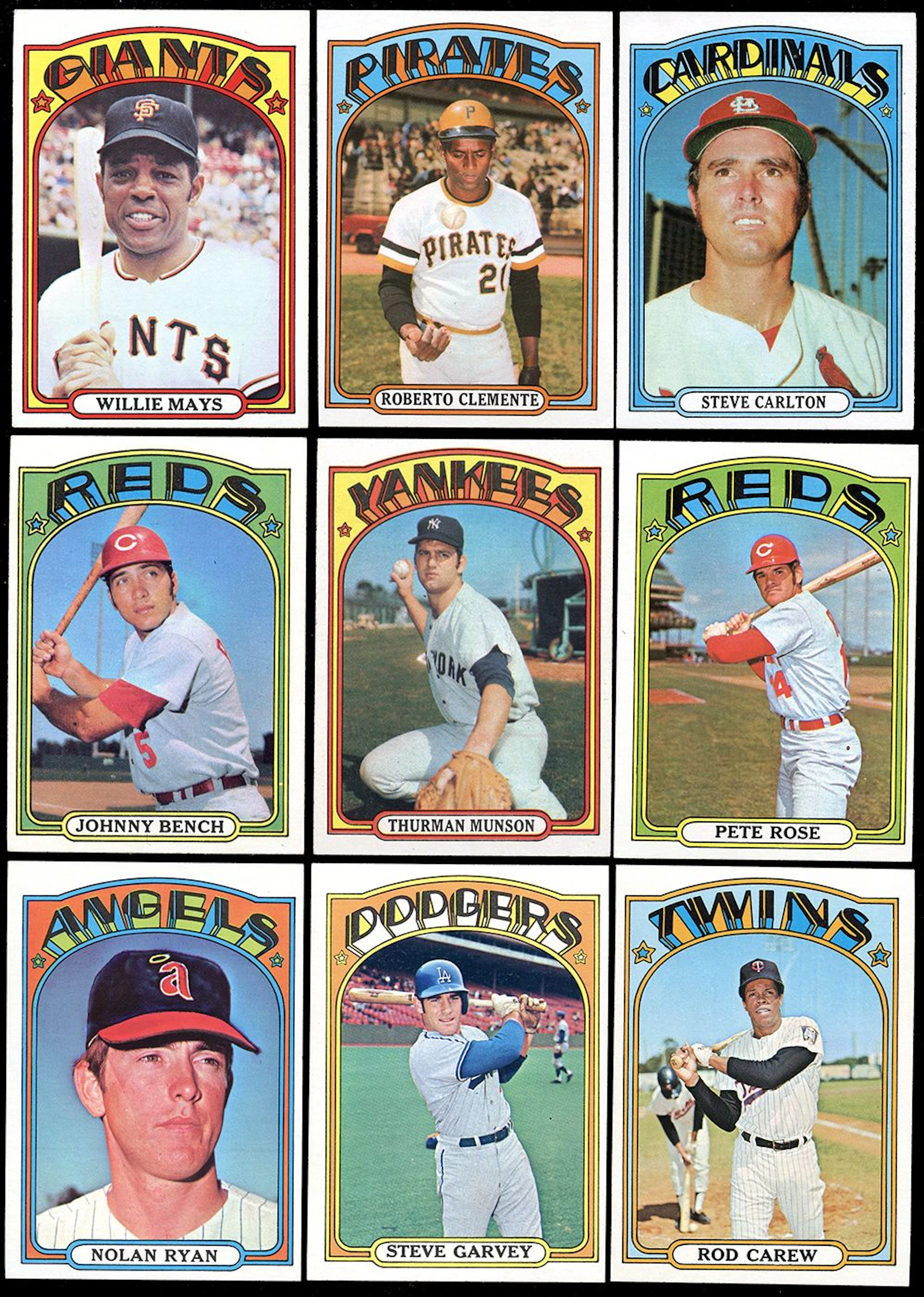 1972 Topps Baseball Near Complete Set