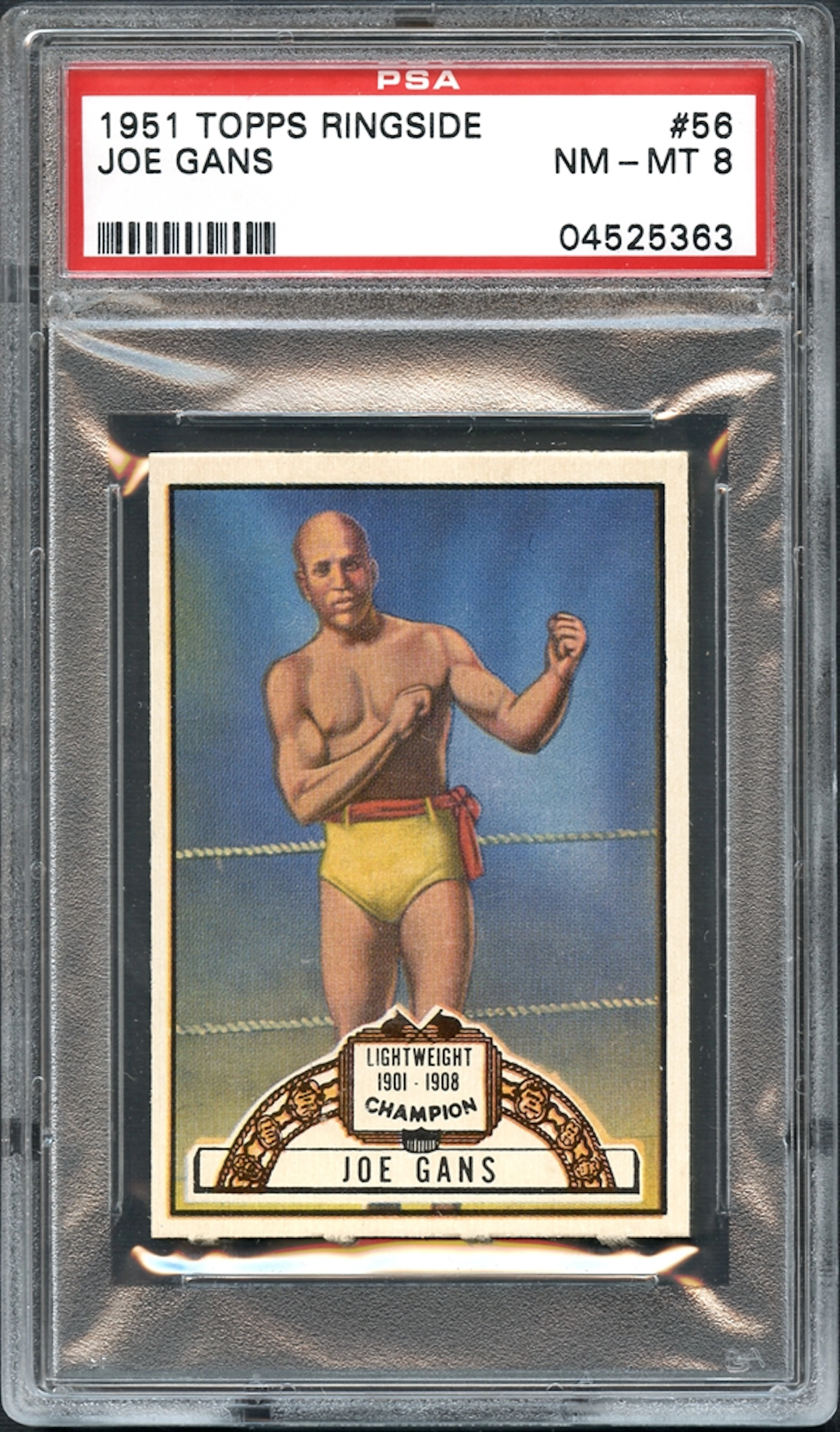 1951 Topps Ringside #56 Joe Gans PSA 8 NM/MT