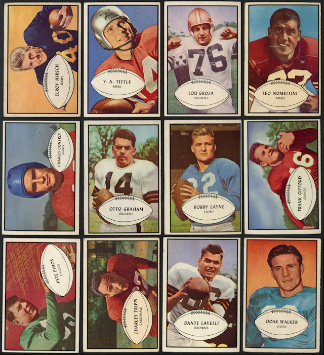 1953 Bowman Football Near Complete Set (92/96)