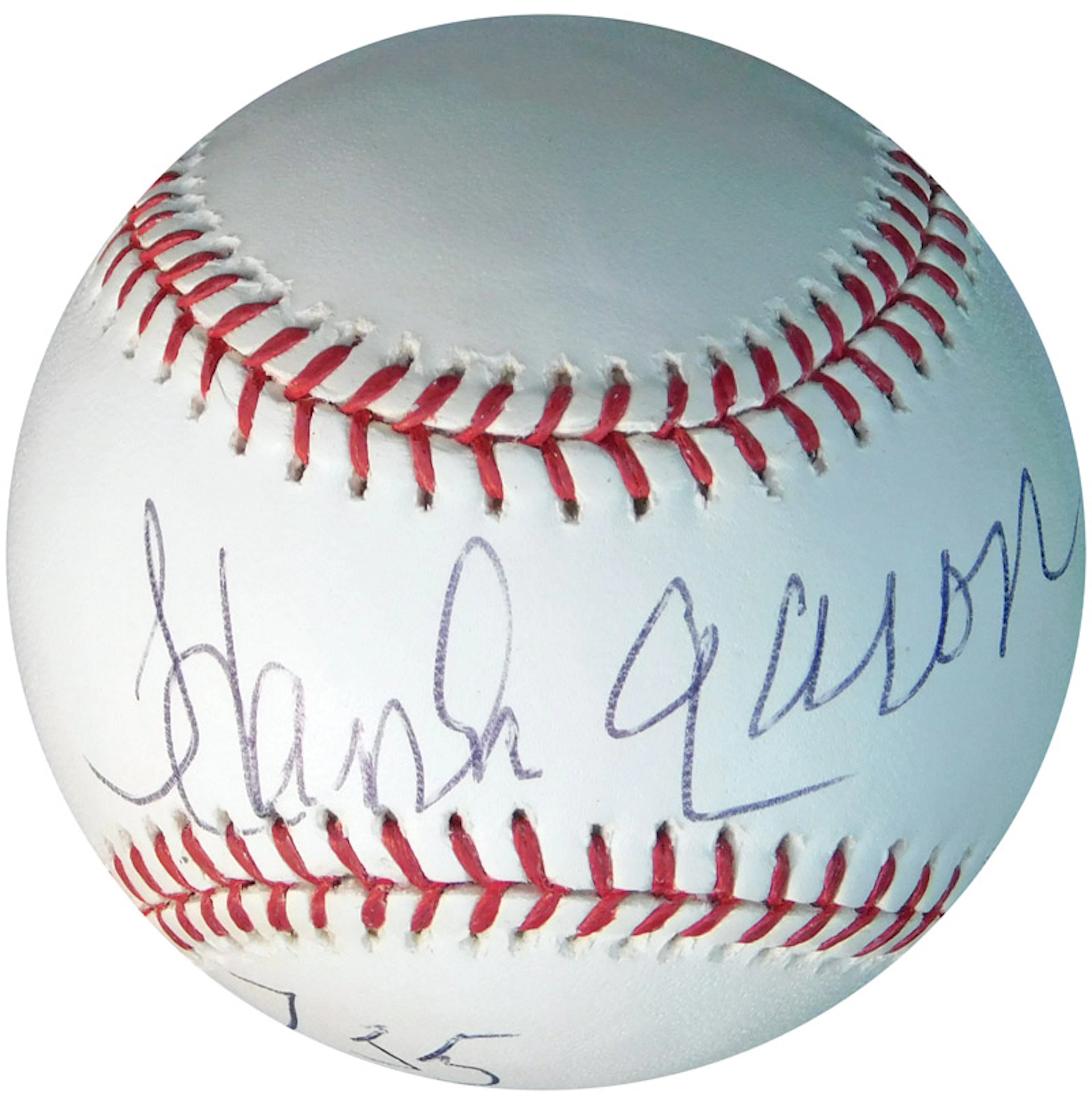Hank Aaron Single-Signed OML (Manfred) Ball with 755 Inscription JSA
