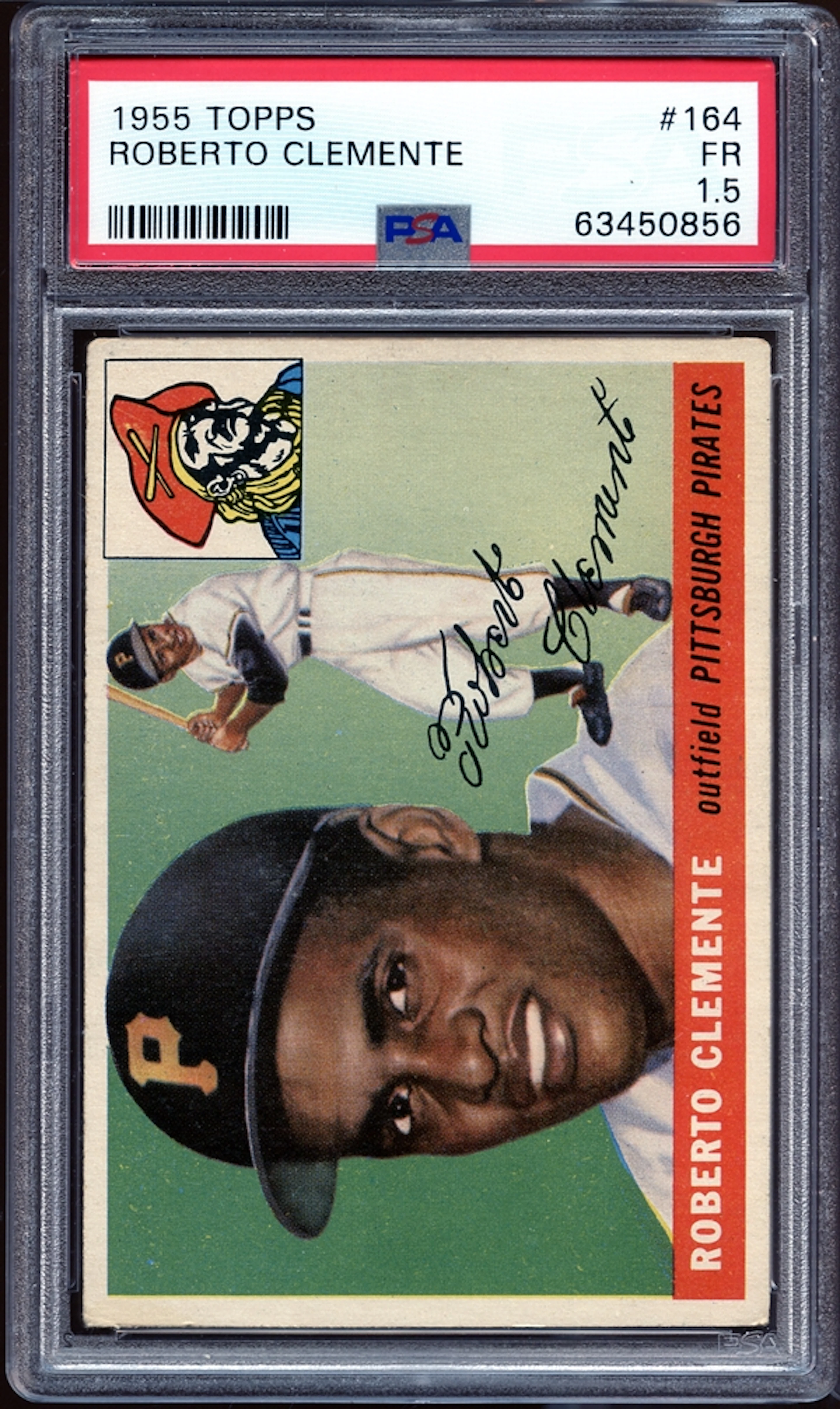 1955 Topps #164 Roberto Clemente PSA 1.5 FR