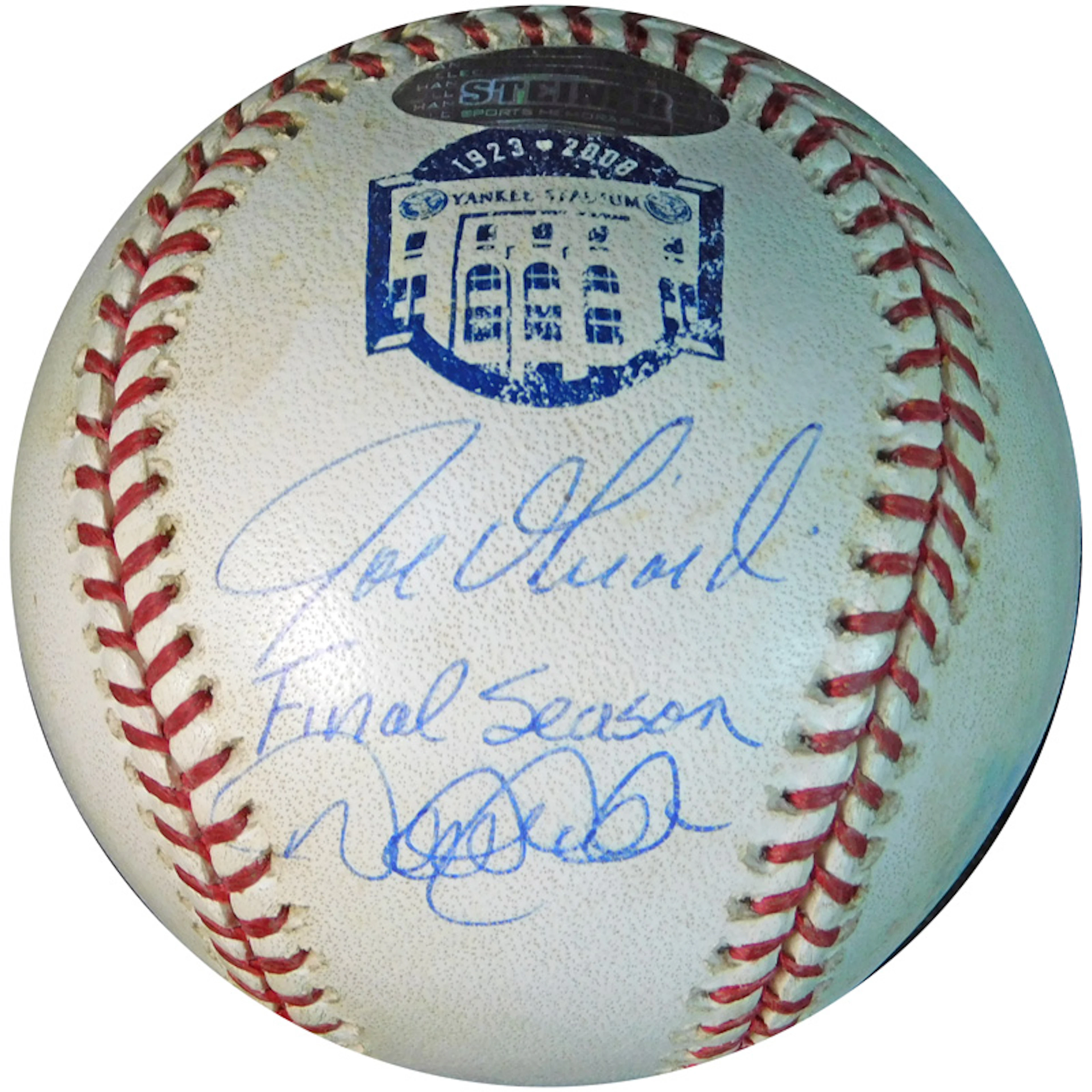 Derek Jeter and Joe Girardi New York Yankees Game-Used...