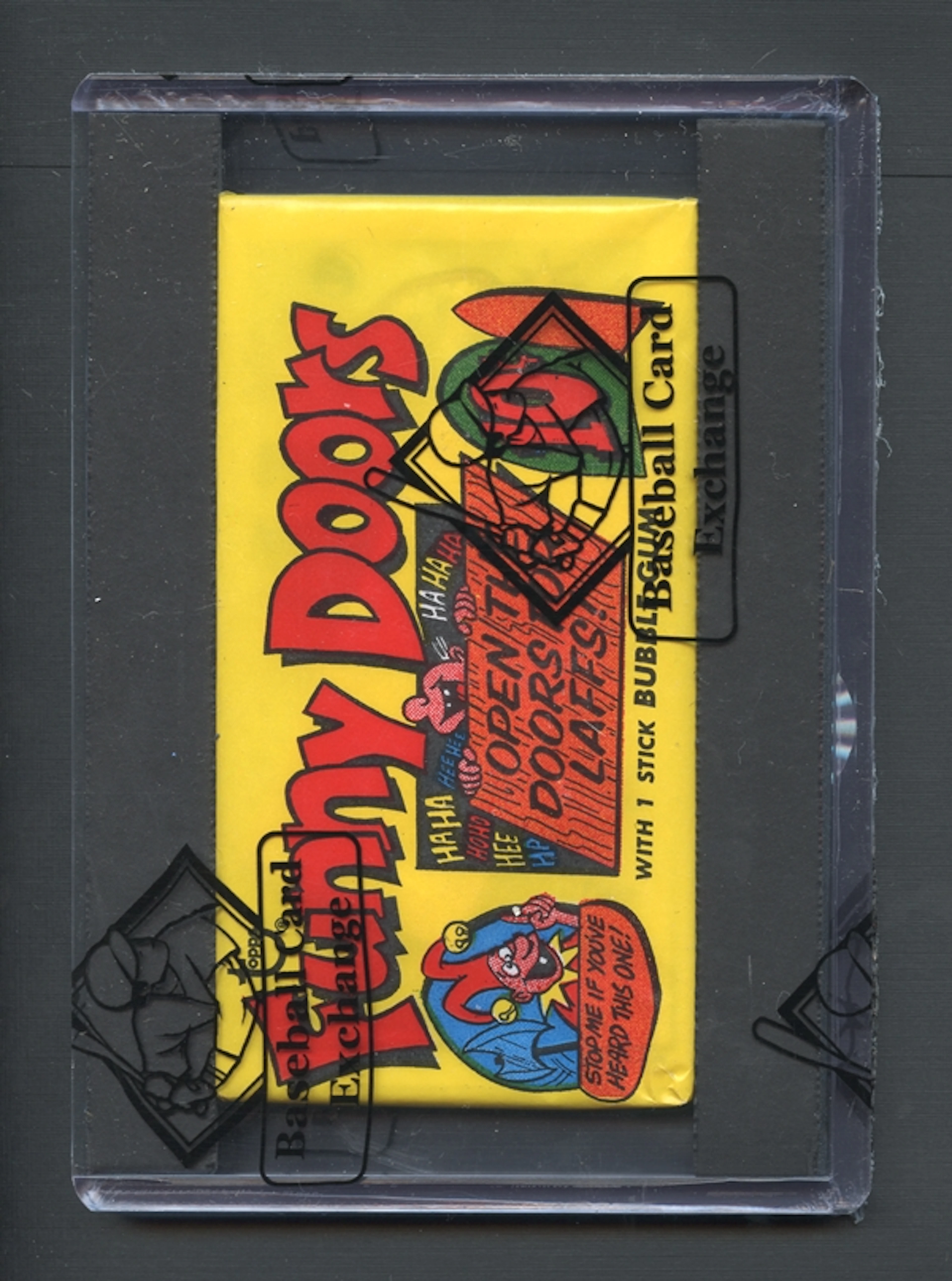 1970 Topps Funny Doors Wax Pack Unopened BBCE