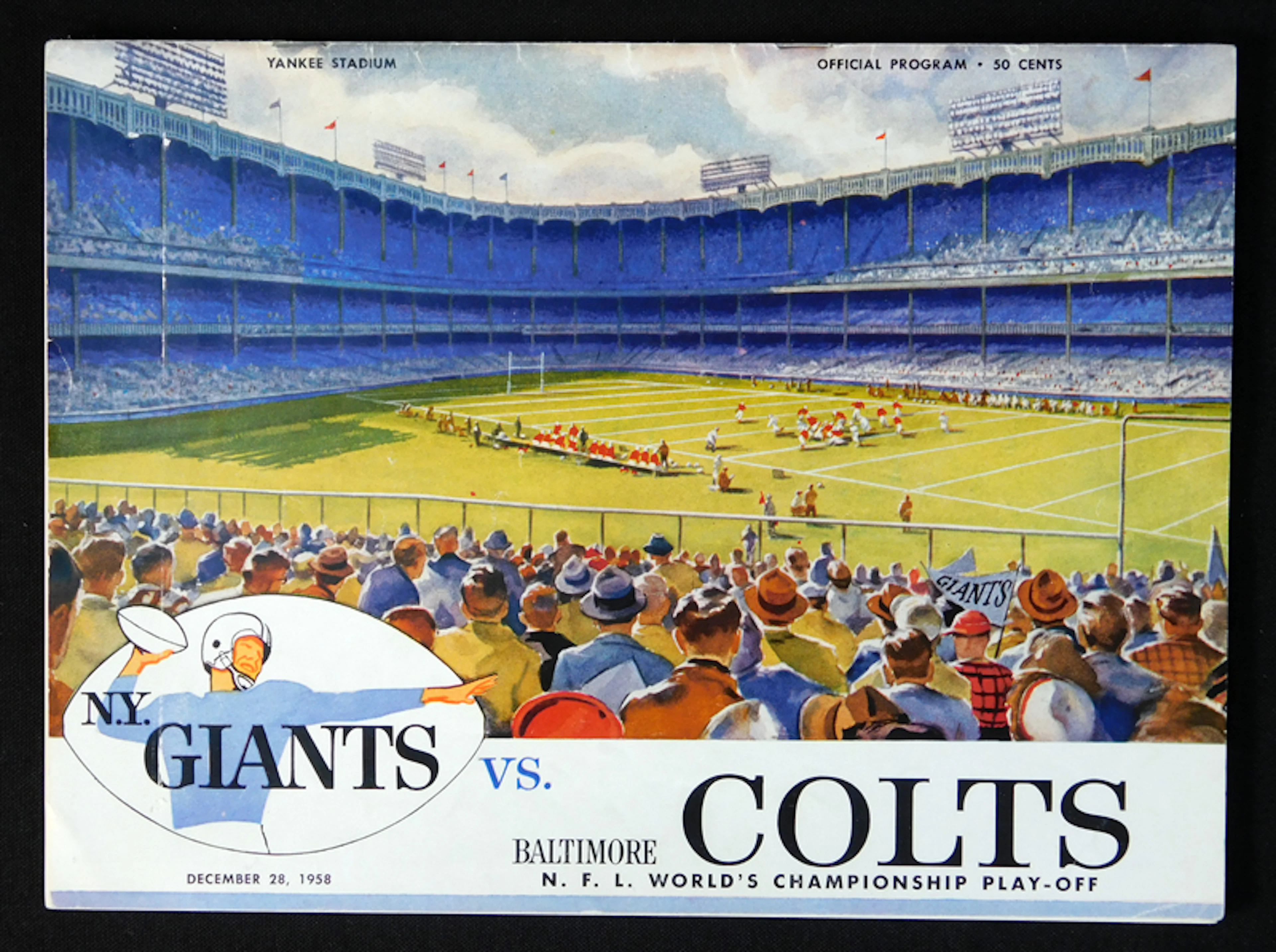 1958 NFL Championship-"The Greatest Game Ever Played"-Program and Ticket Stub