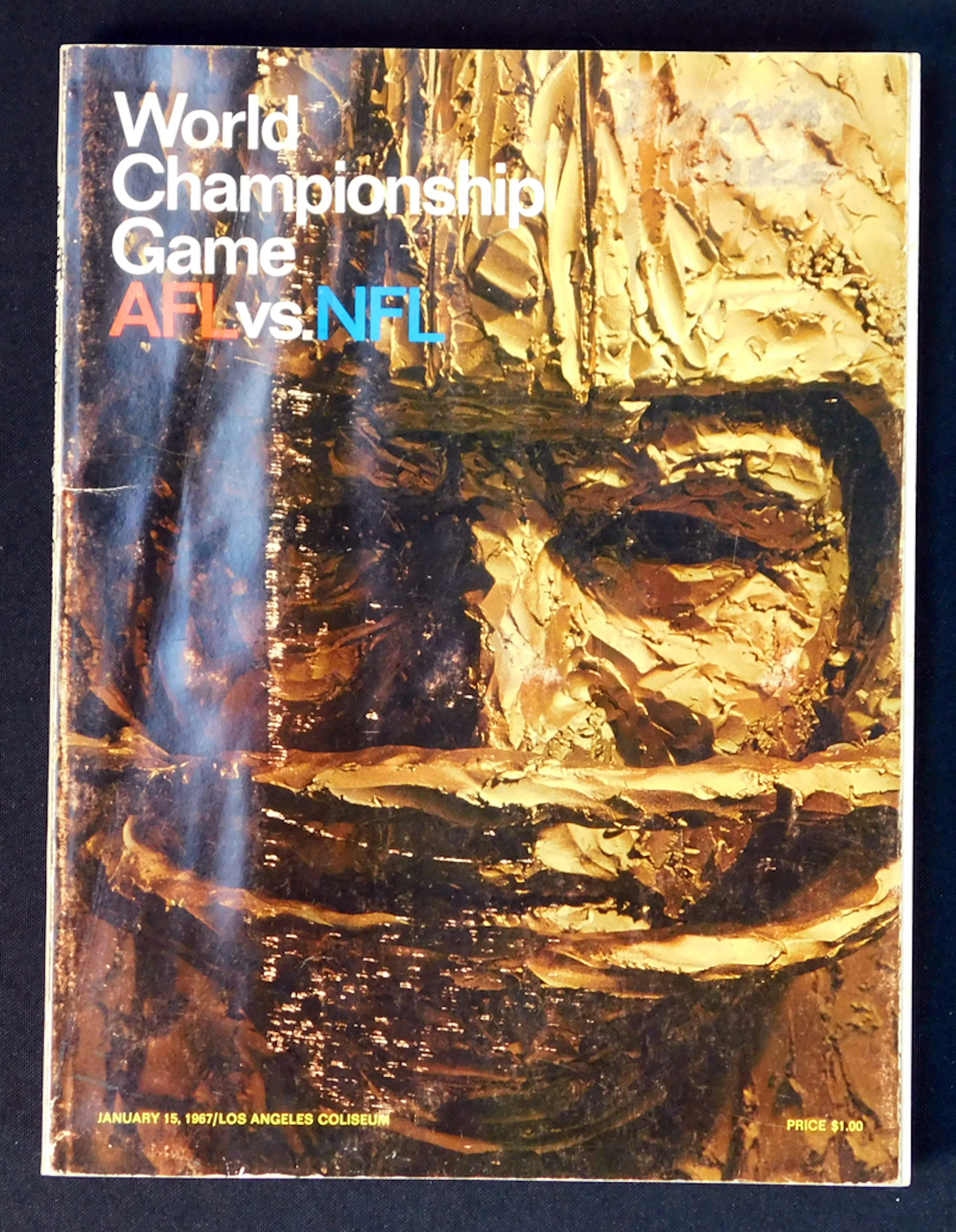 1967 AFL vs. NFL World Championship Game-Super Bowl I Program and Ticket Stub