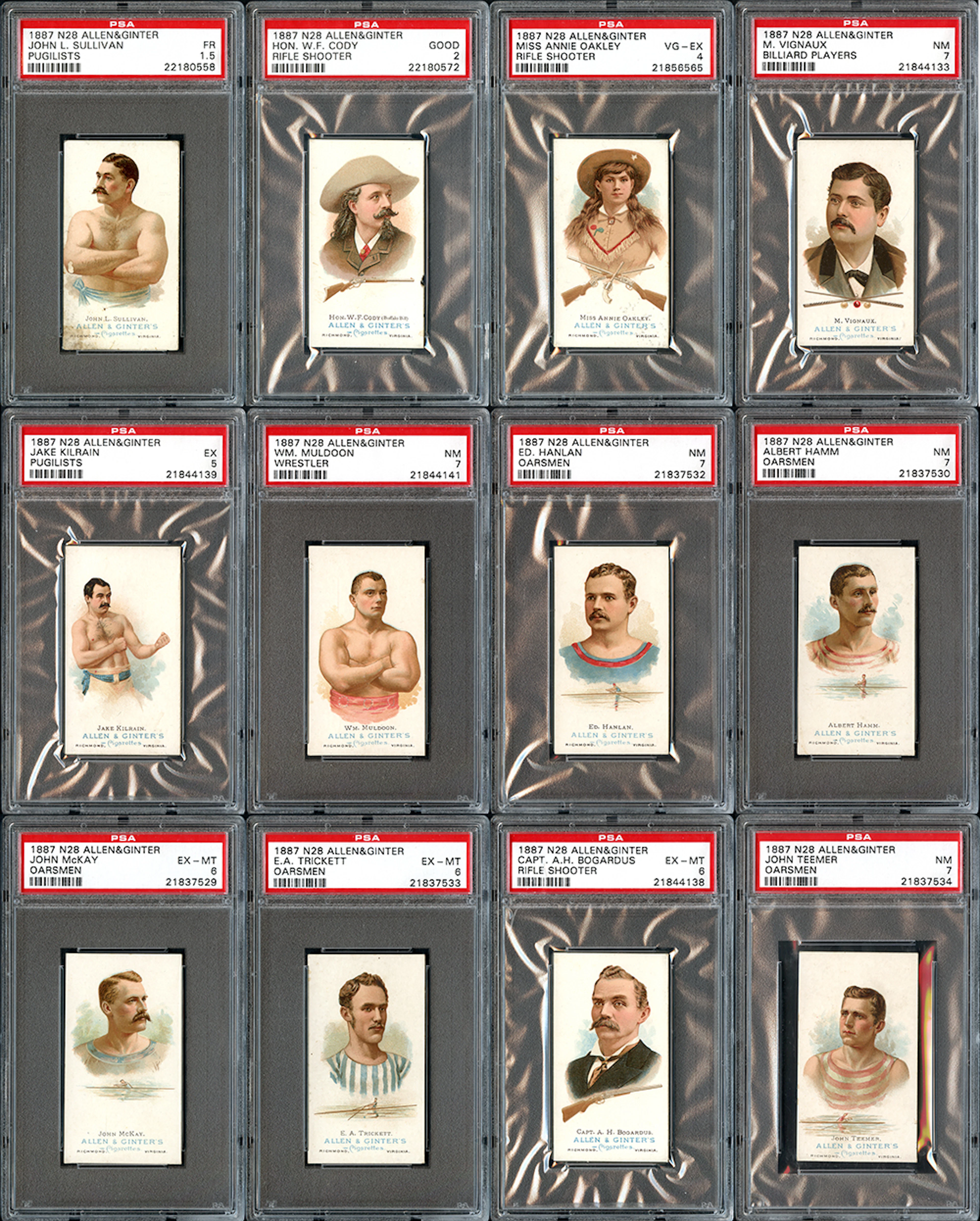 1887 N28 Allen & Ginter's Near Complete Set (38/50 No...