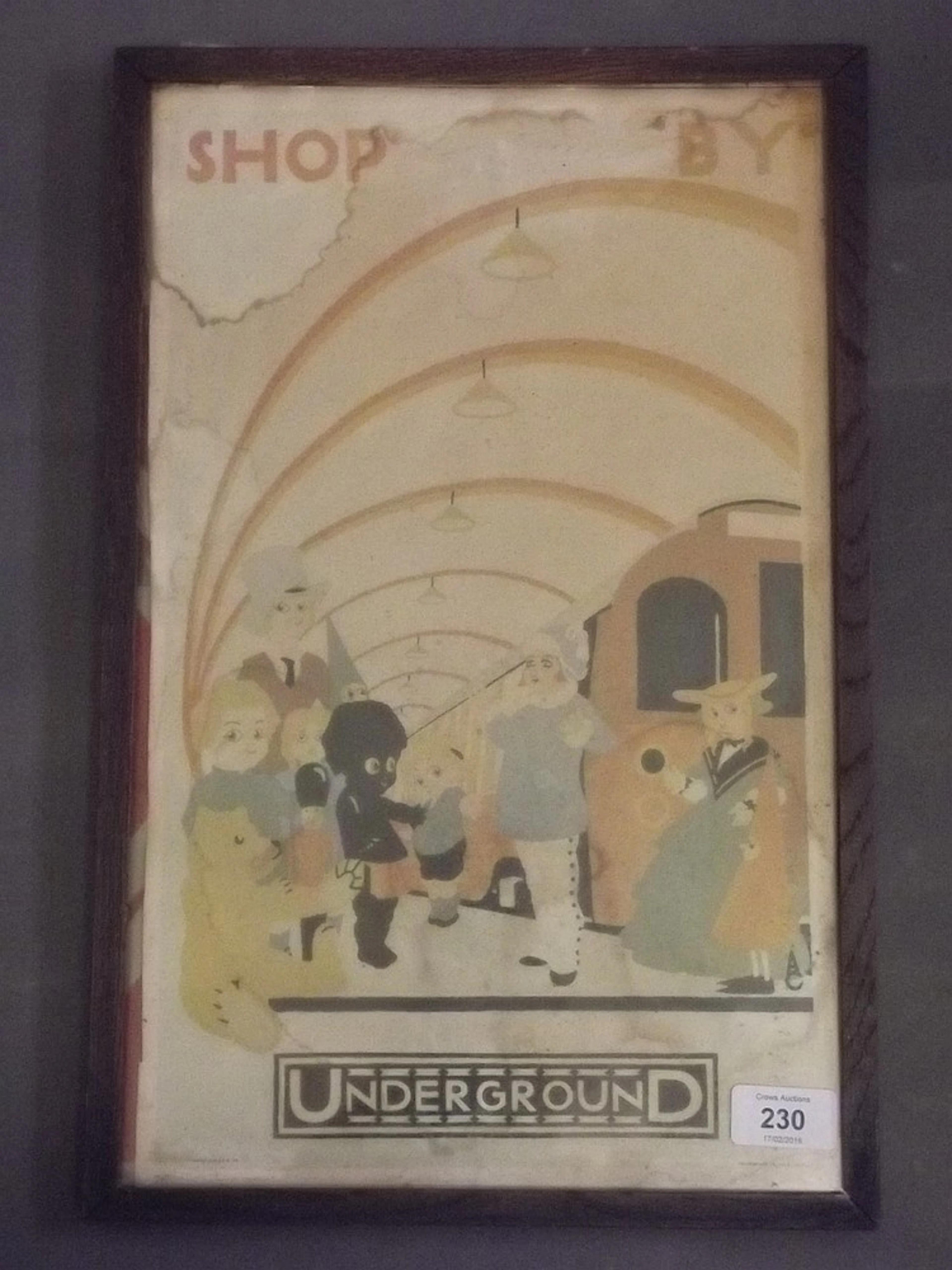 A photo-litho poster of the London Underground