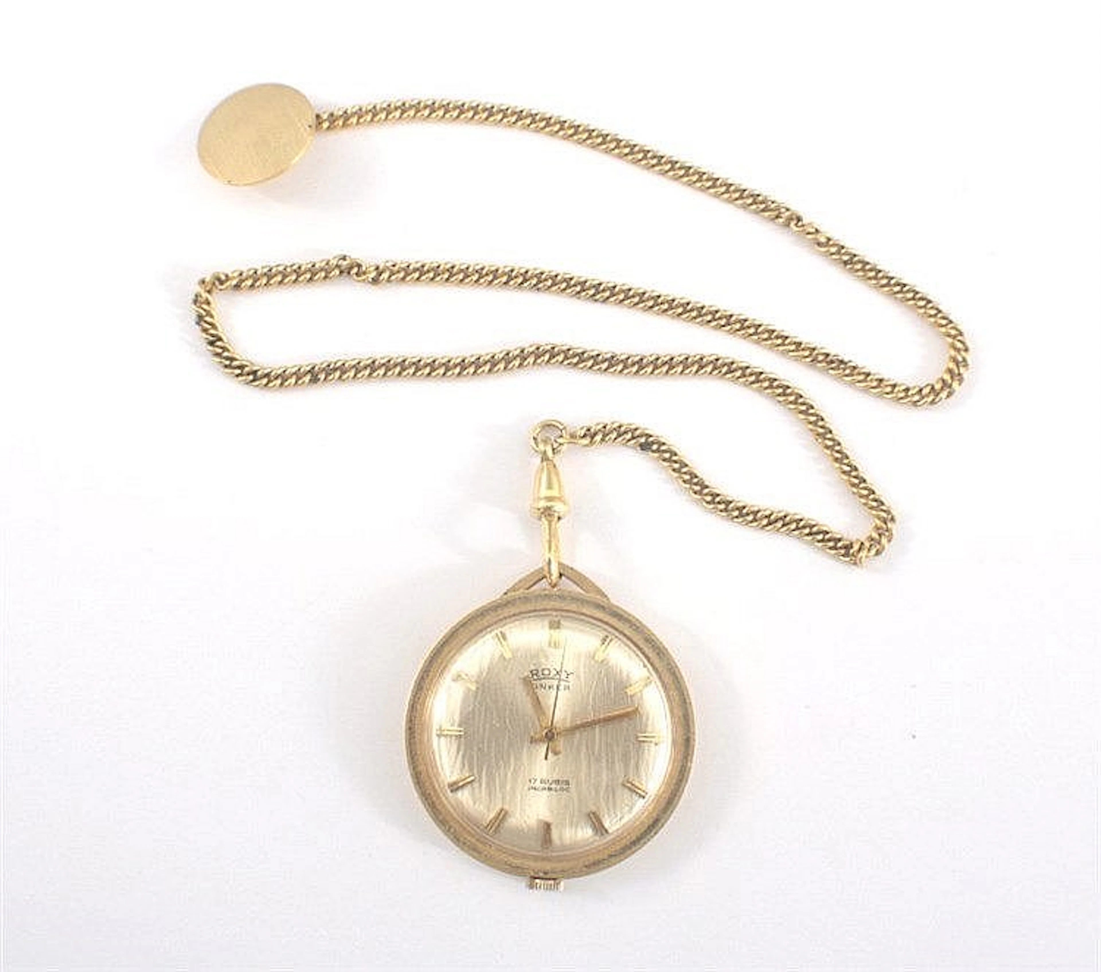 Damen Taschenuhr 585 Gold 14 ct, Roxy Anker