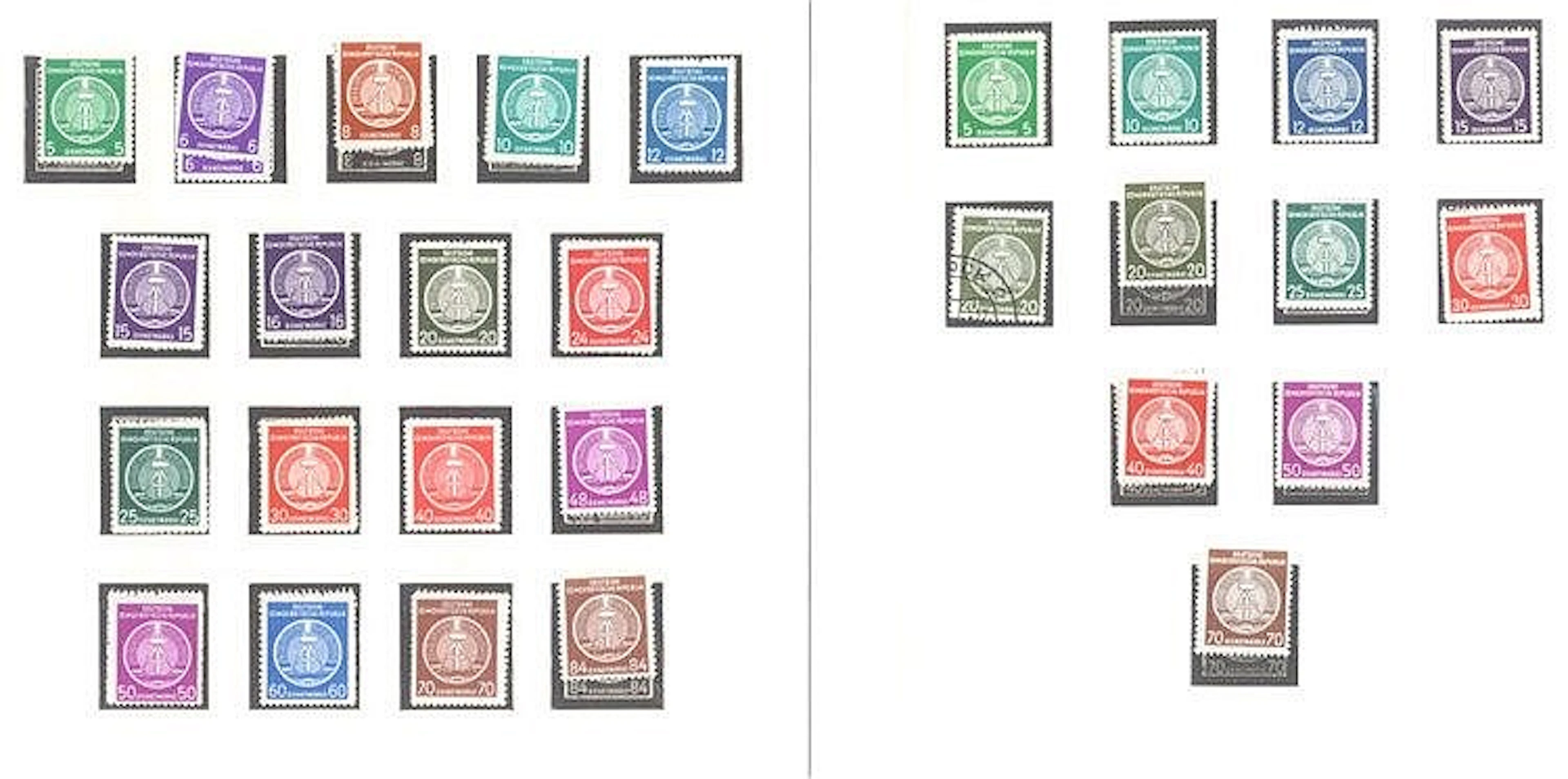 DDR Dienstmarken und zentraler Kurierdienst