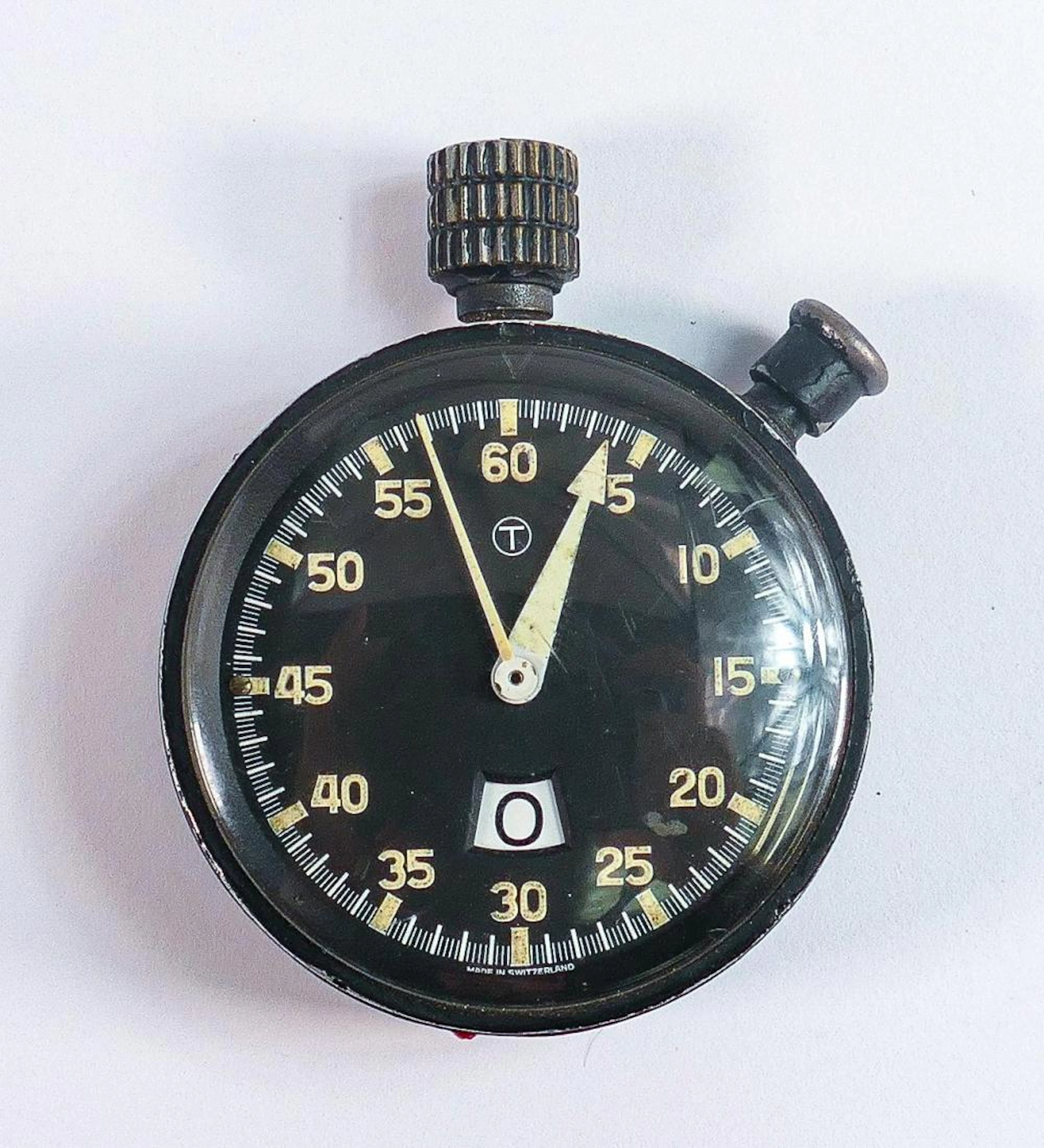 Heuer Leonidas / Monte Carlo Military Issue Stopwatch...