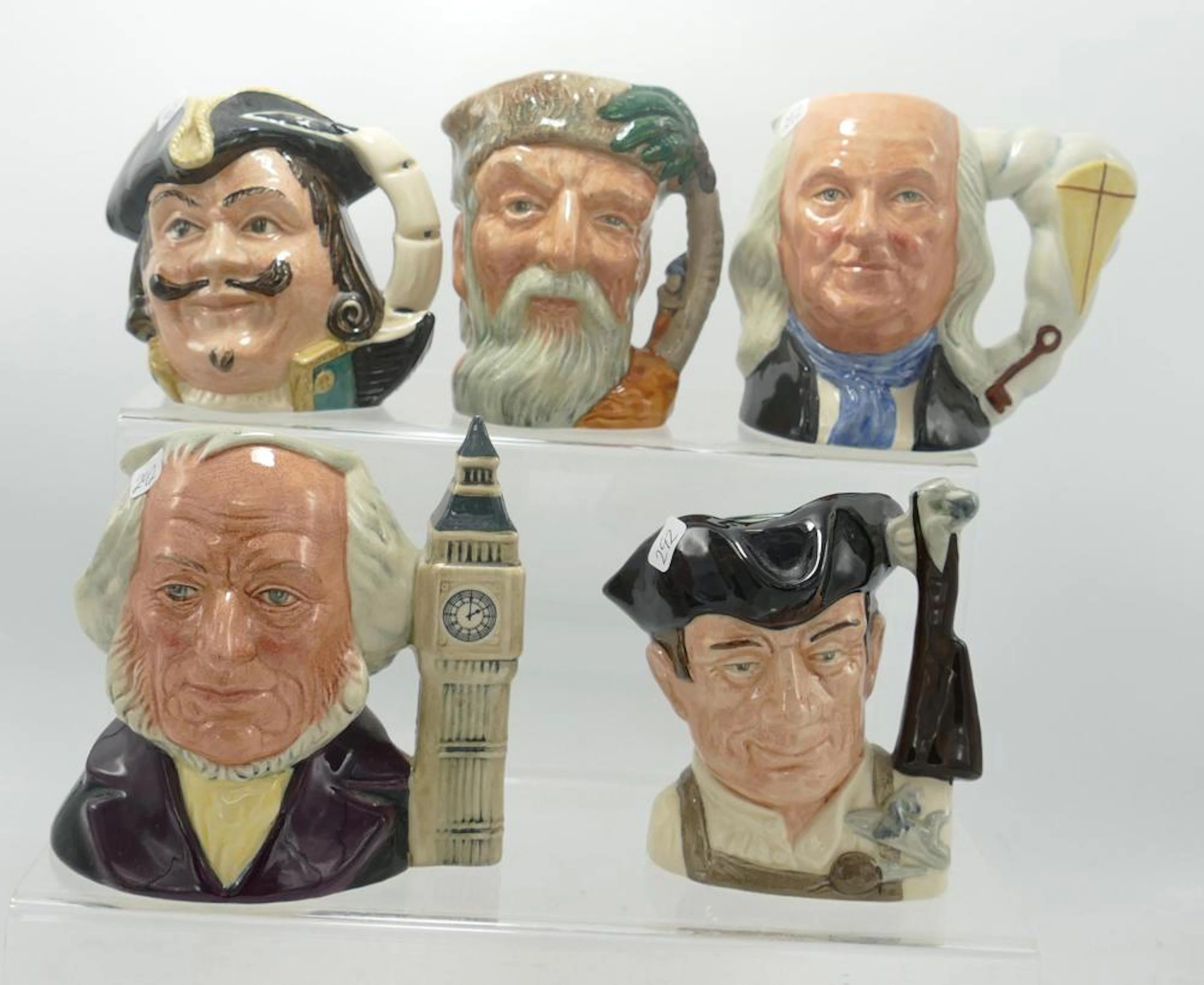 Royal Doulton small size character jugs John Doulton D6656