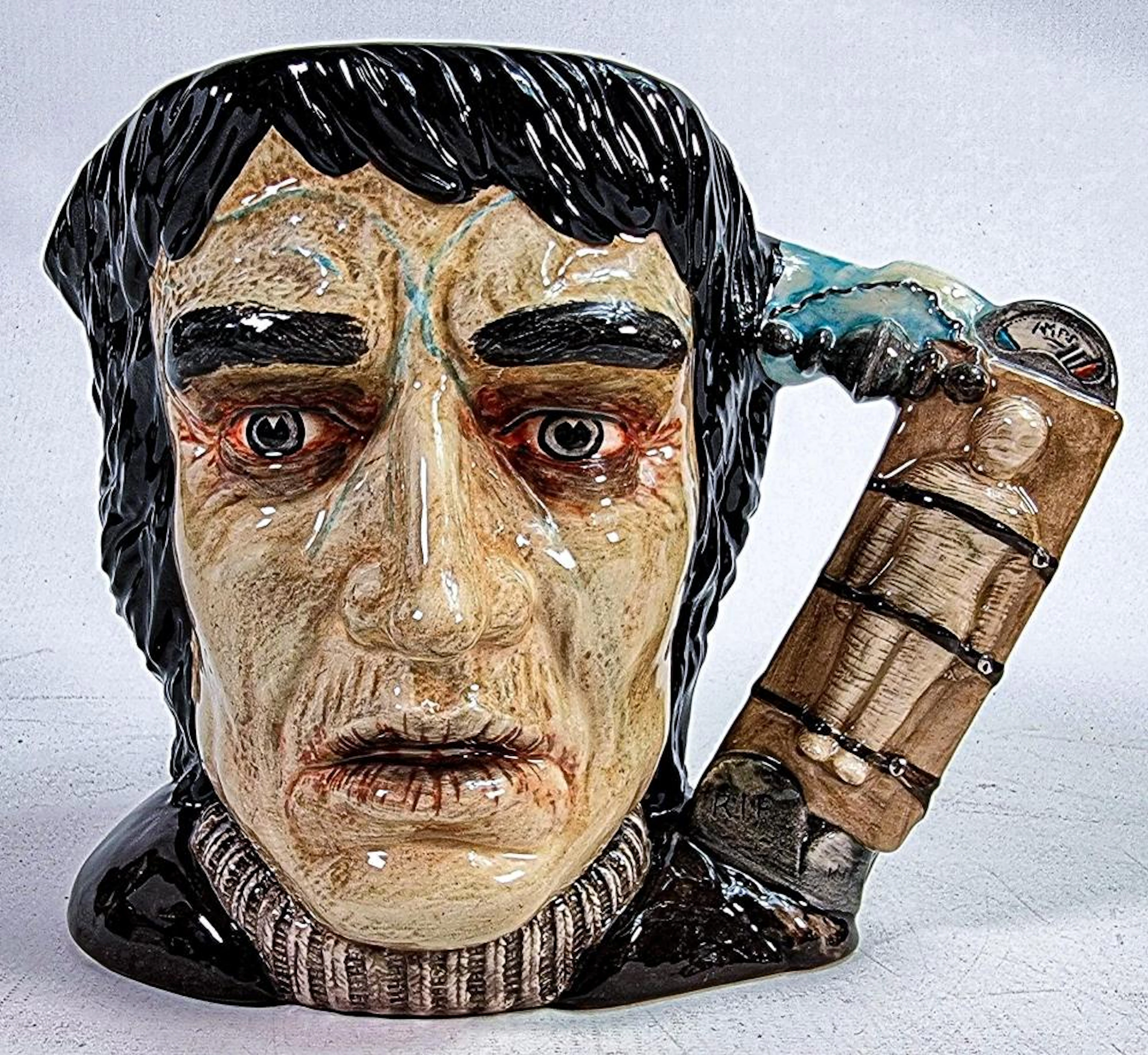 Royal Doulton large character jug Frankenstein's Monster D7052, limited edition.