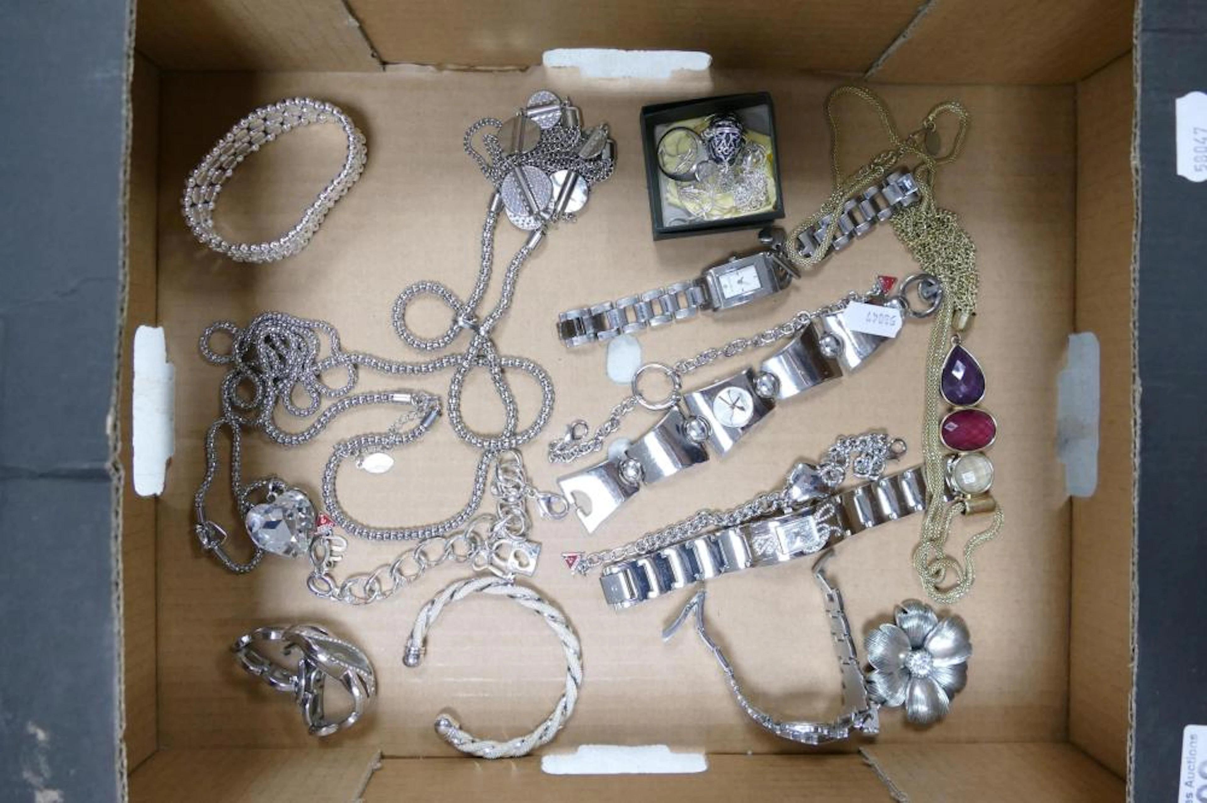A collection oof Modern Costume Jewellery including Guess ladies bracelets