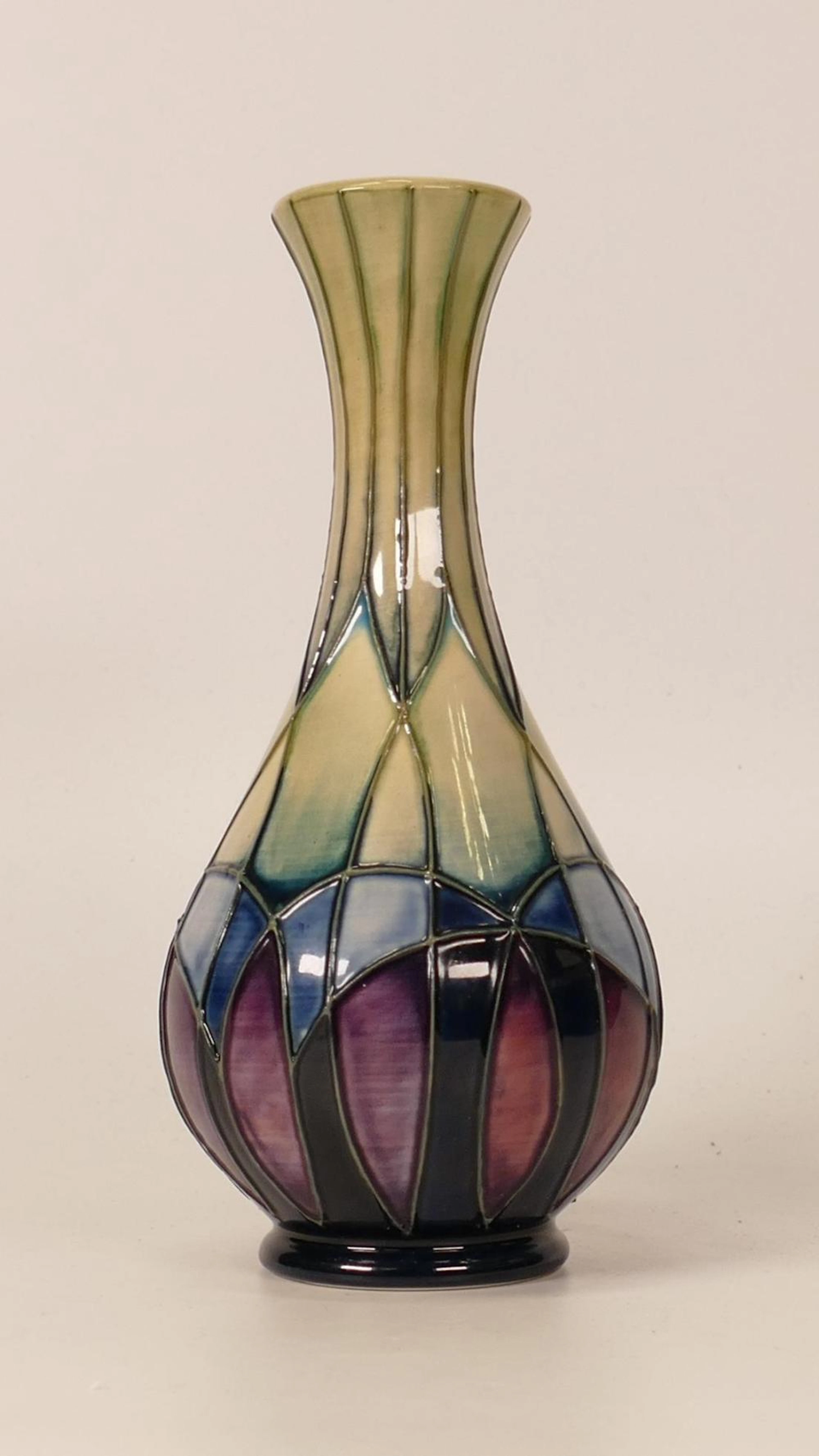 Moorcroft Indigo ovid vase. Height 16.5cm, dated 1999