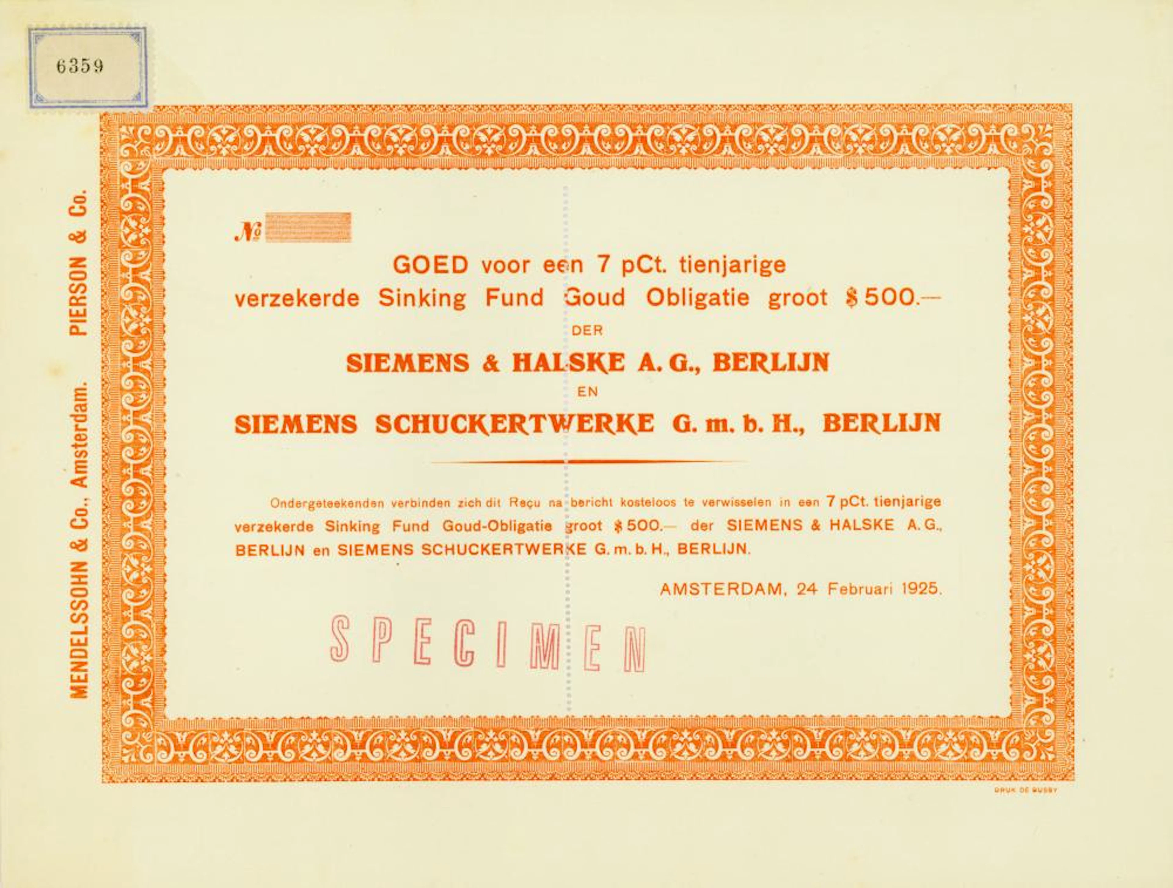 Siemens & Halske AG + Siemens-Schuckertwerke GmbH