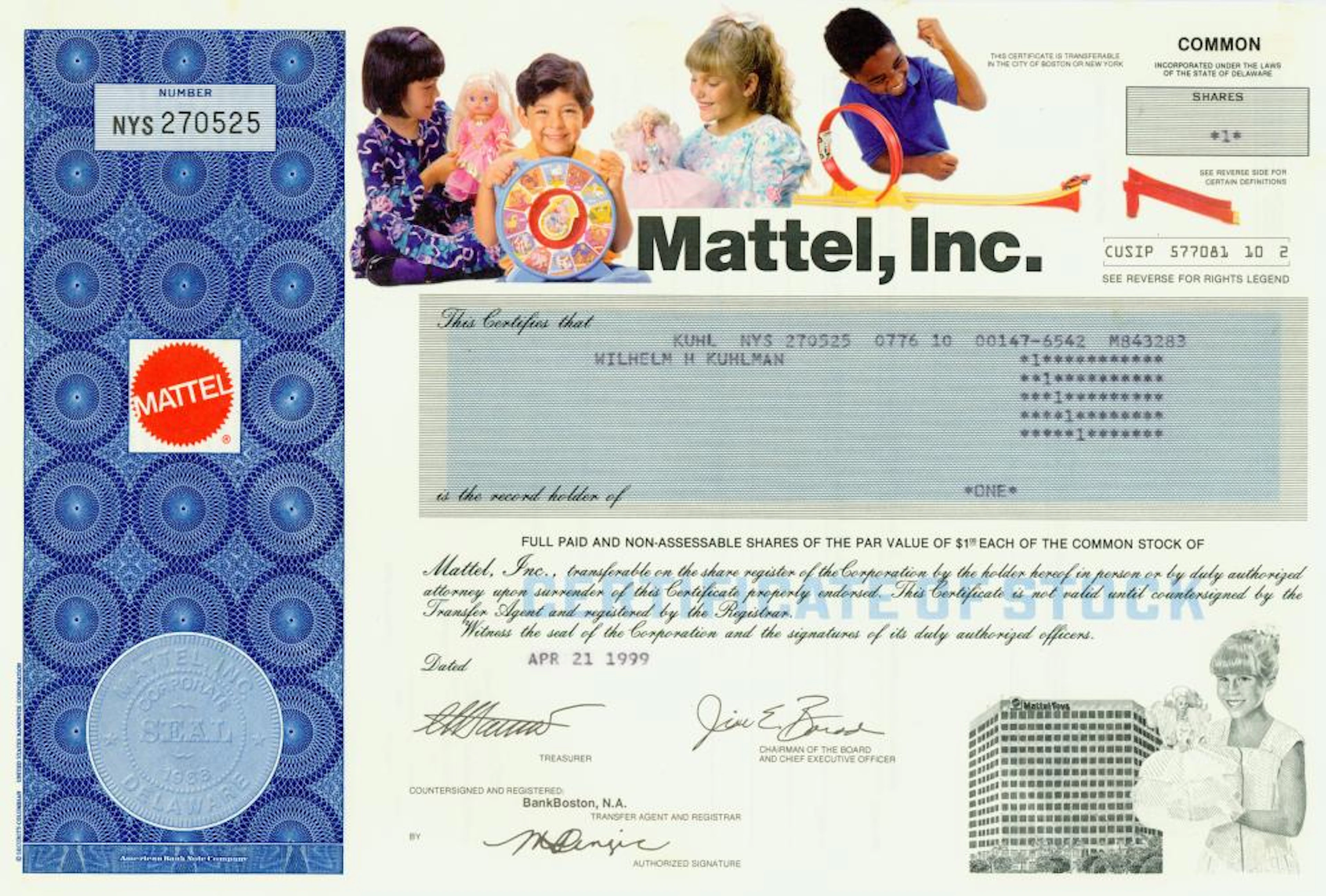 Mattel, Inc.