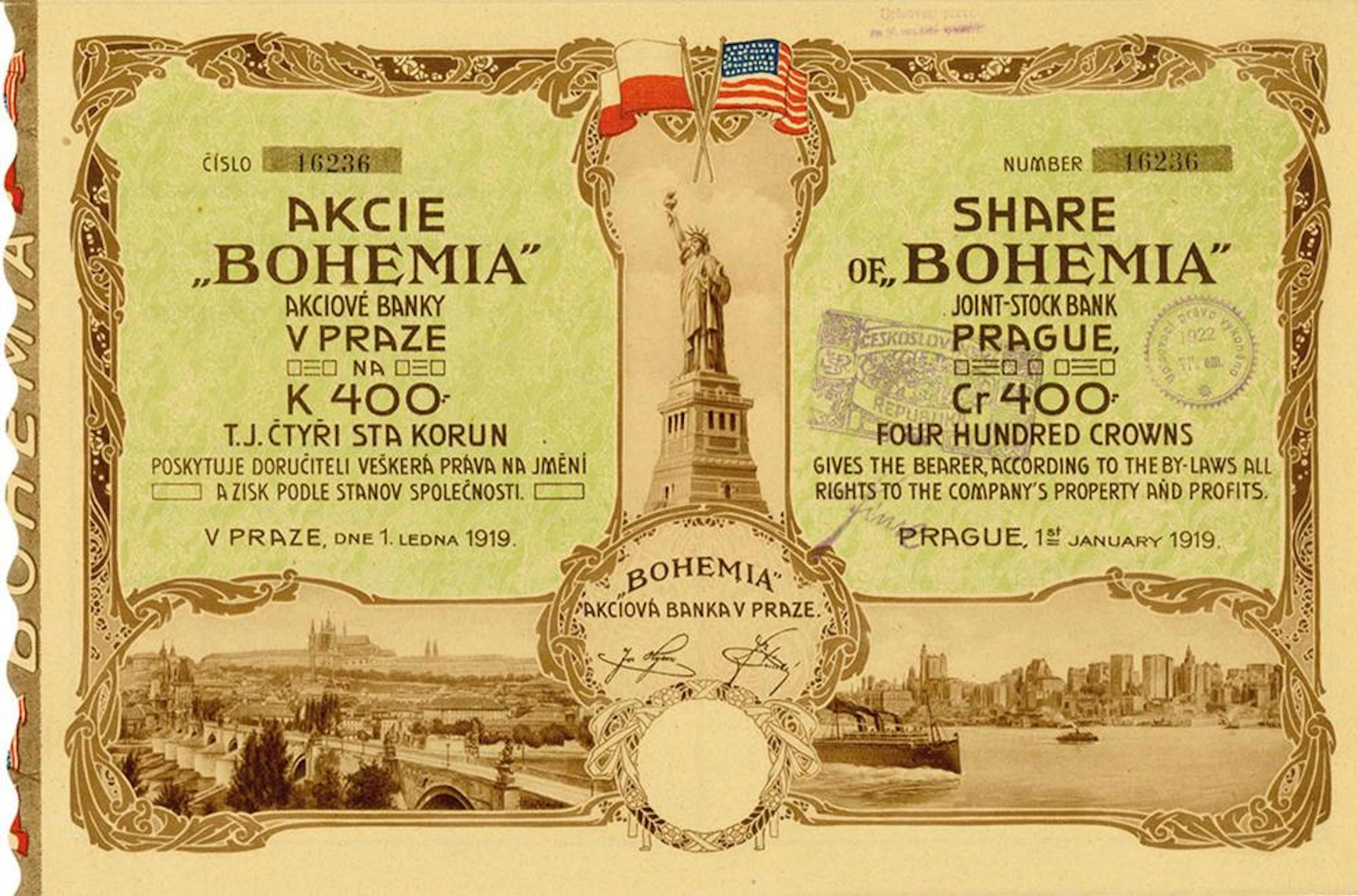 Aktien-Bank "Bohemia" / "Bohemia" Joint-Stock Bank
