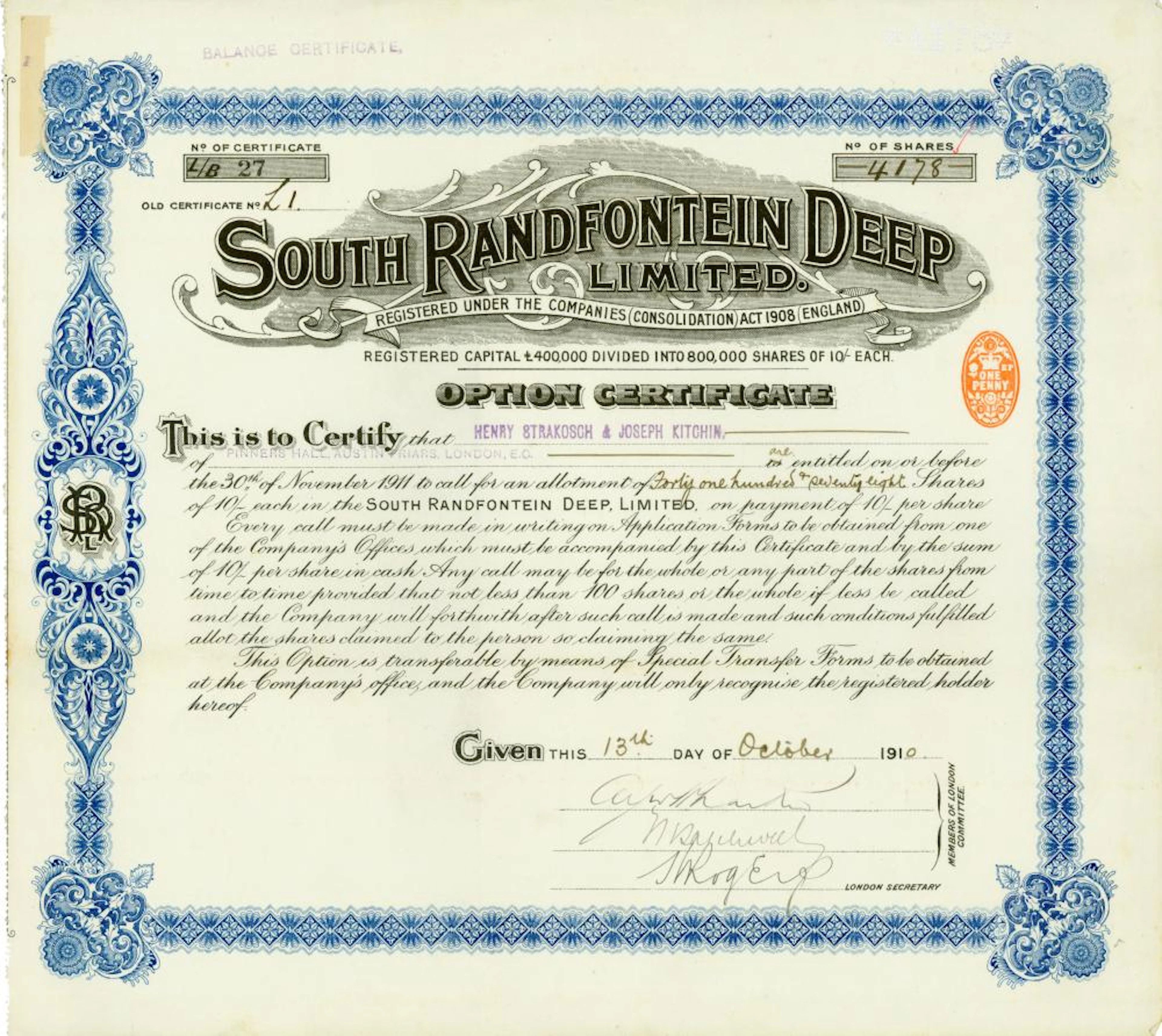 South Randfontein Deep, Limited