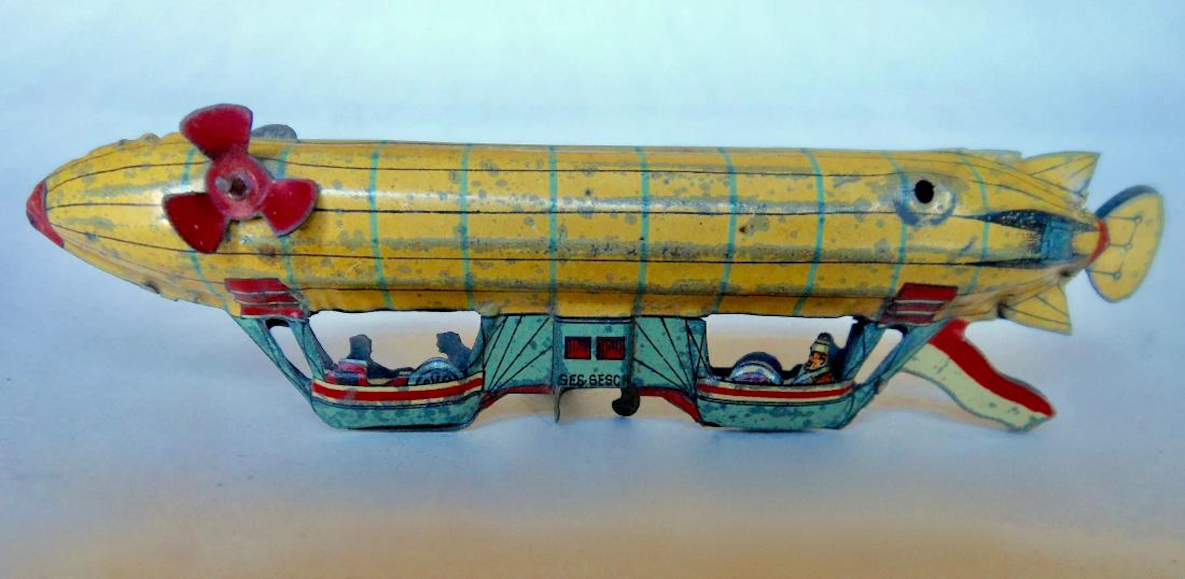 French Penny Toy RARE Zeppelin