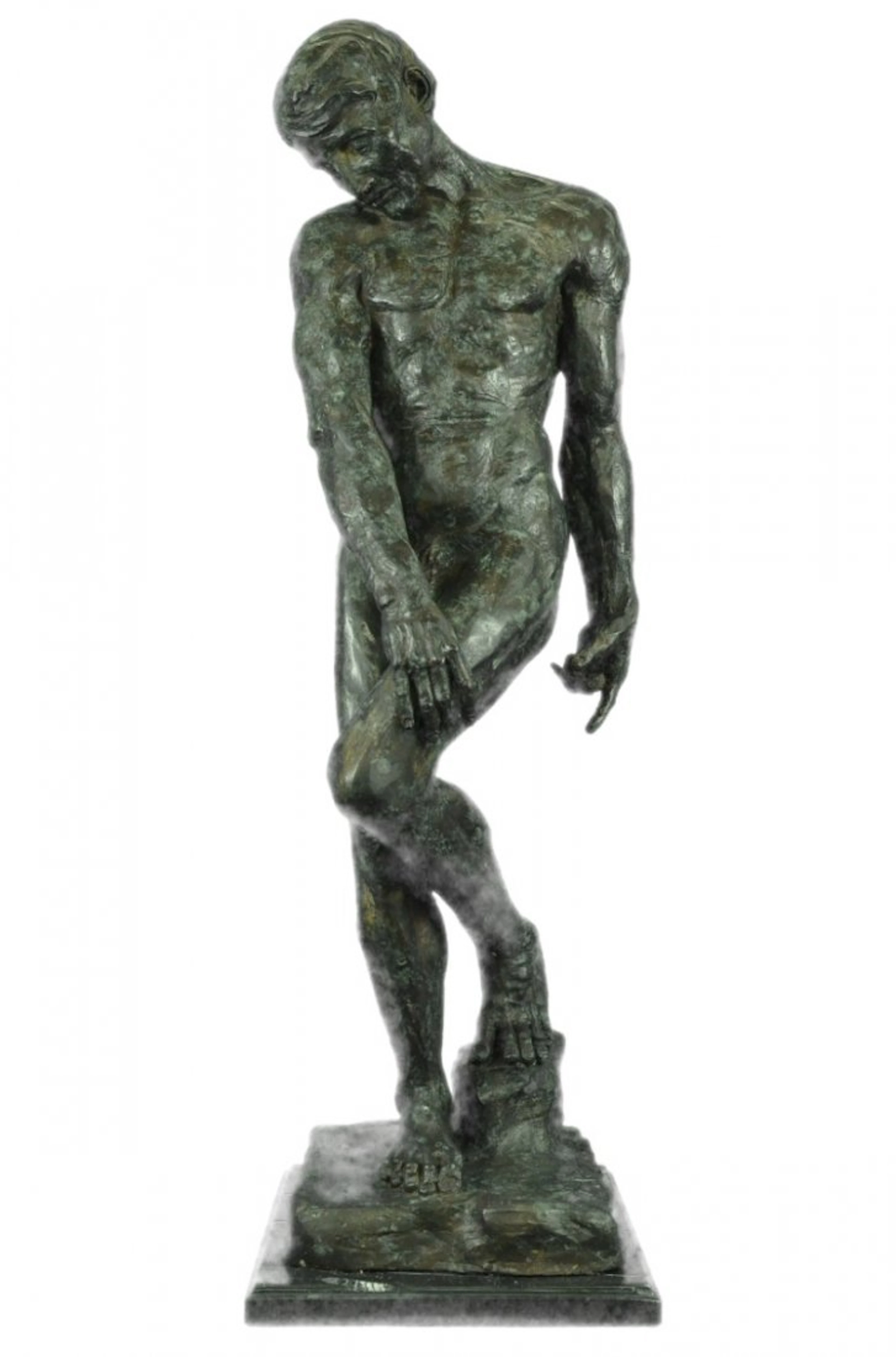 A Cast Bronze Sculpture, Adam, By Auguste Rodin Special