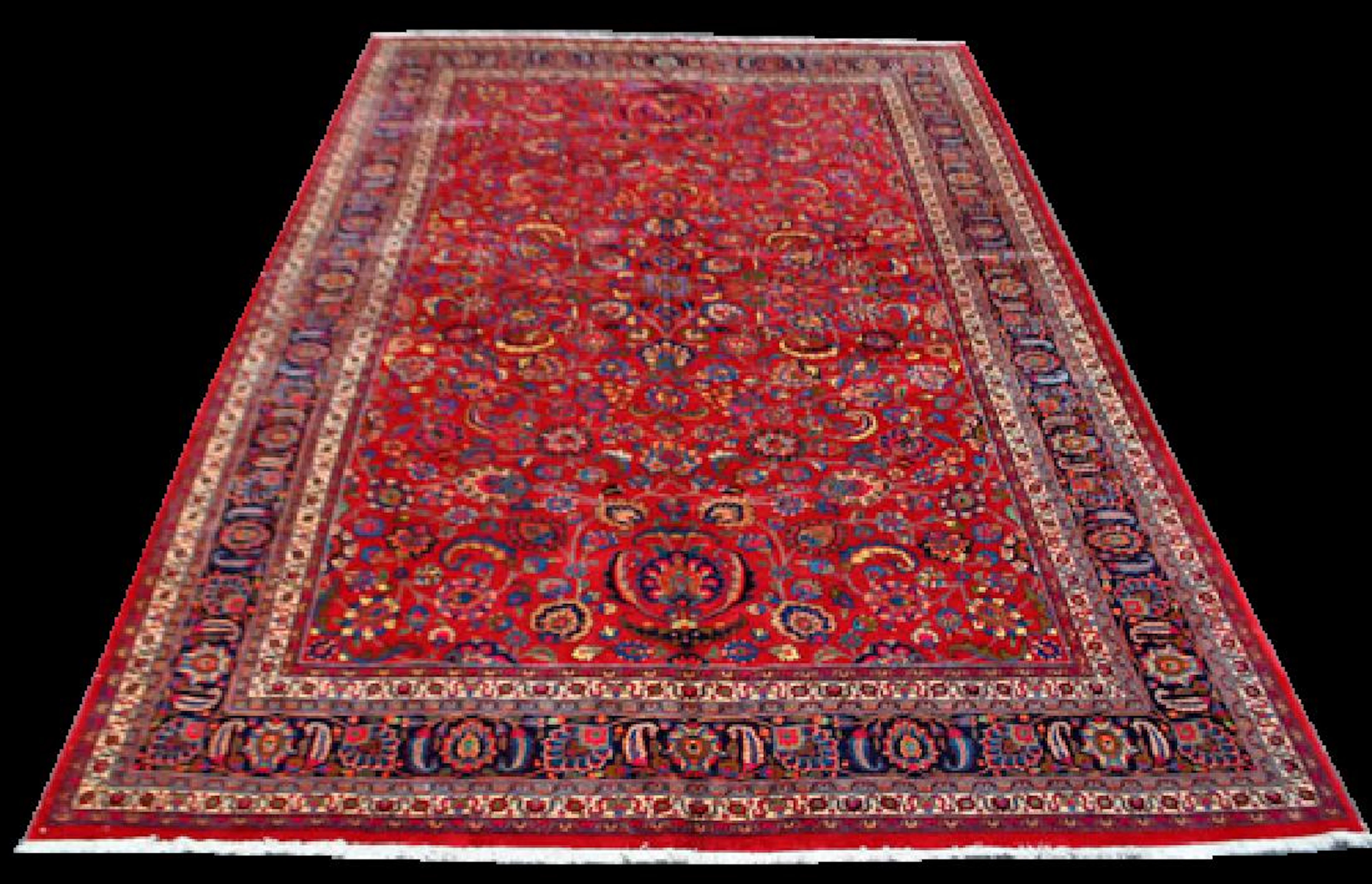 Large quite stunning handmade authentic persian mashhad