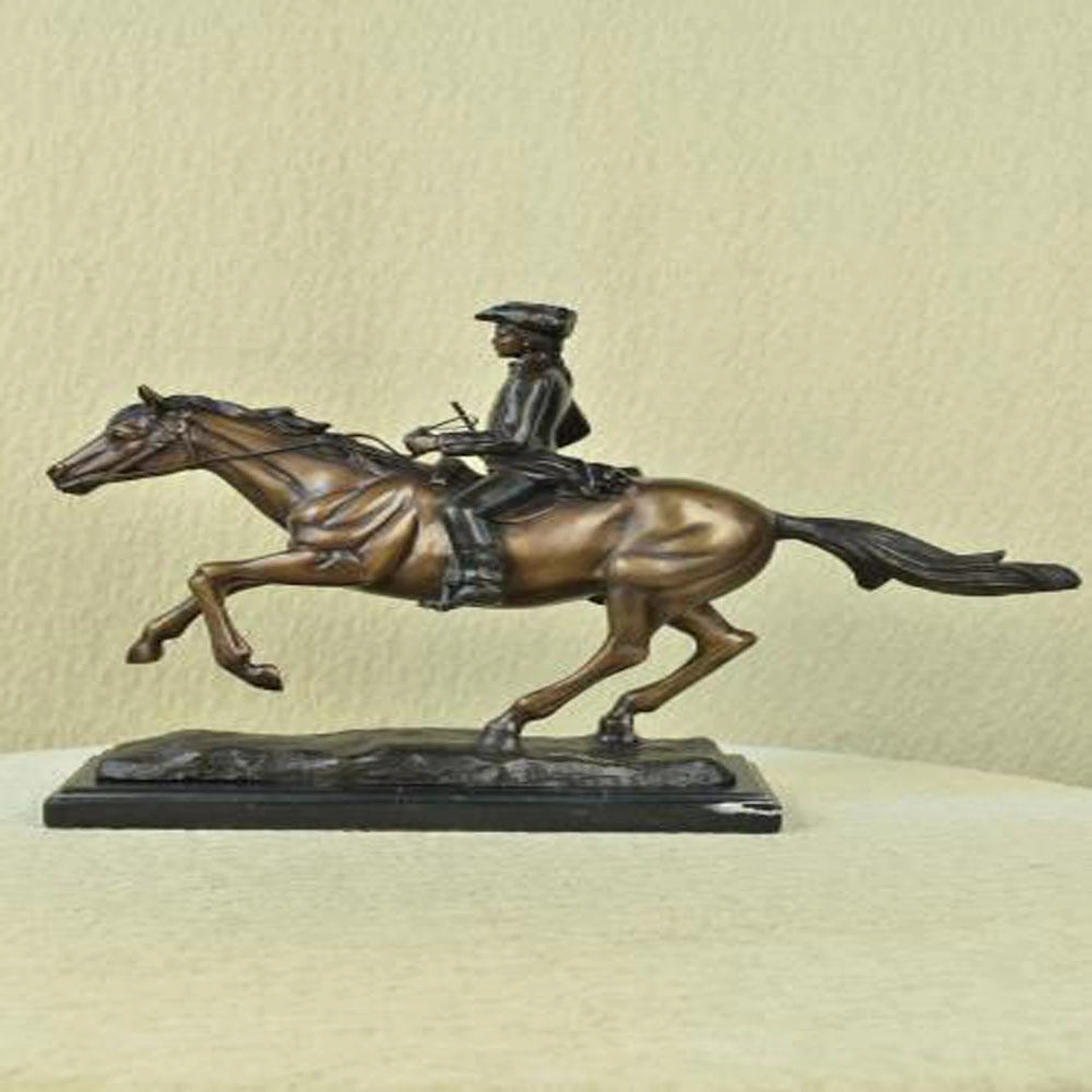 Soldier on Horse Bronze Statue
