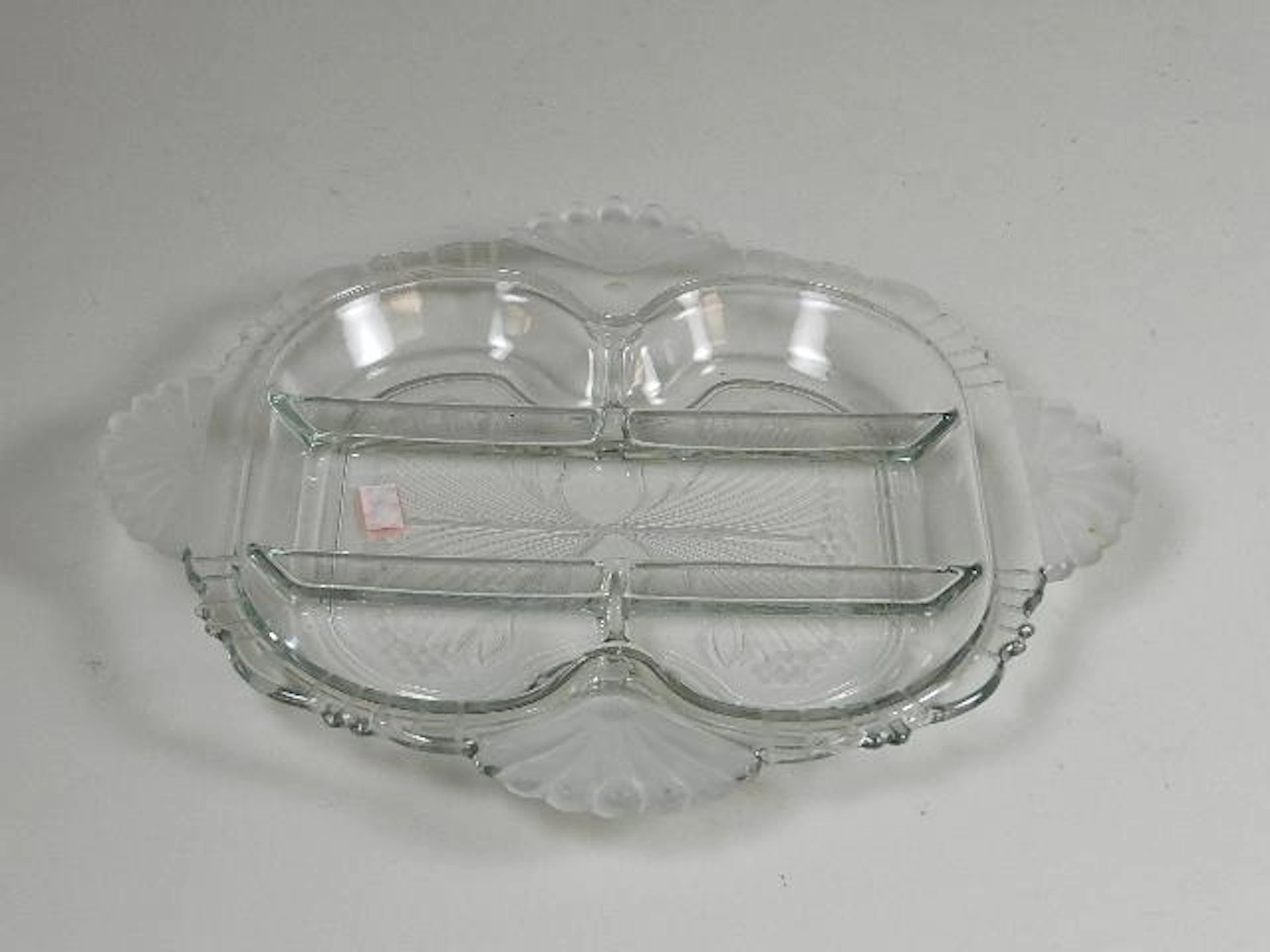 Tiffin Divided Dish with Frosted Edges