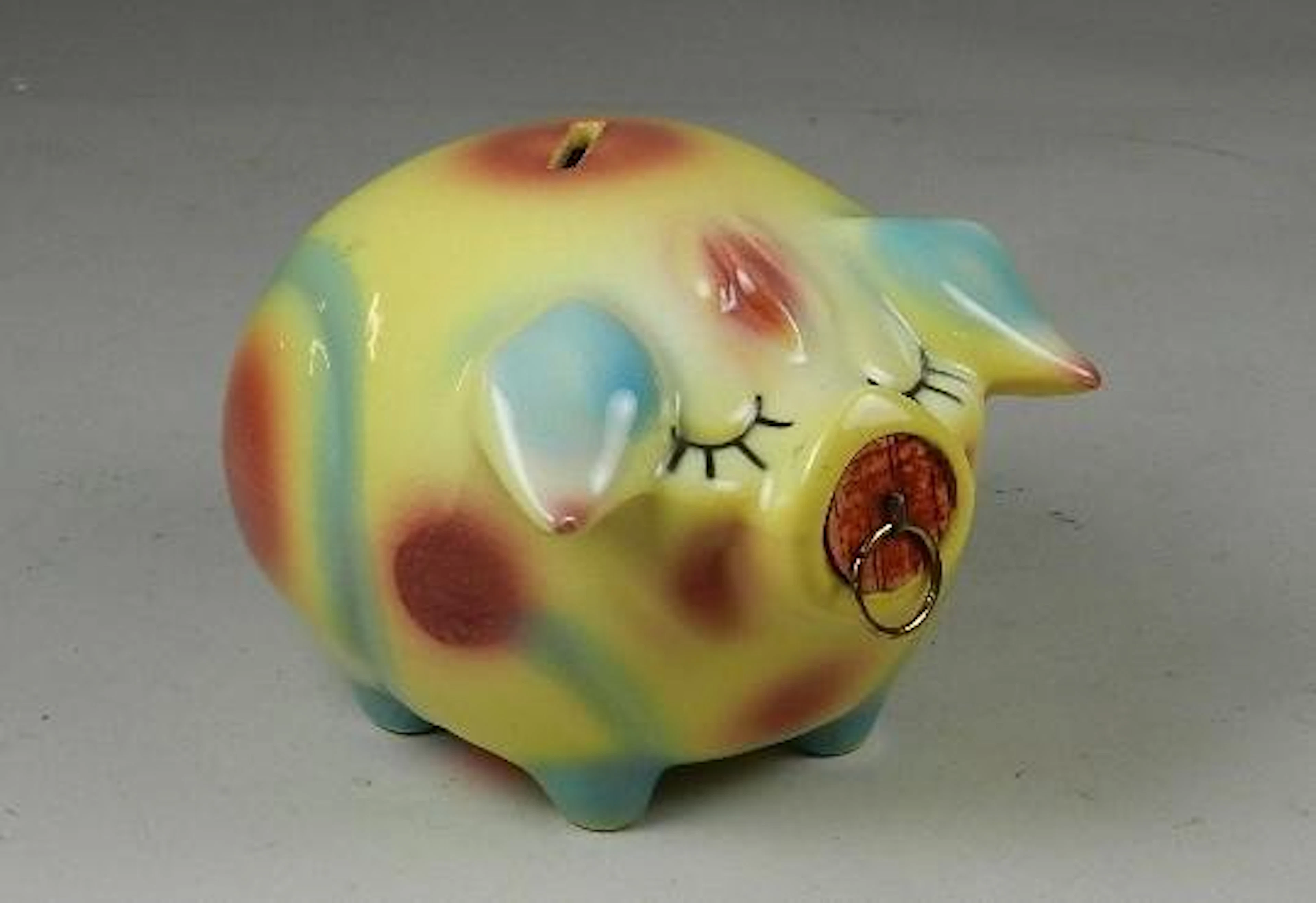 Hull Pottery Corky Pig Bank
