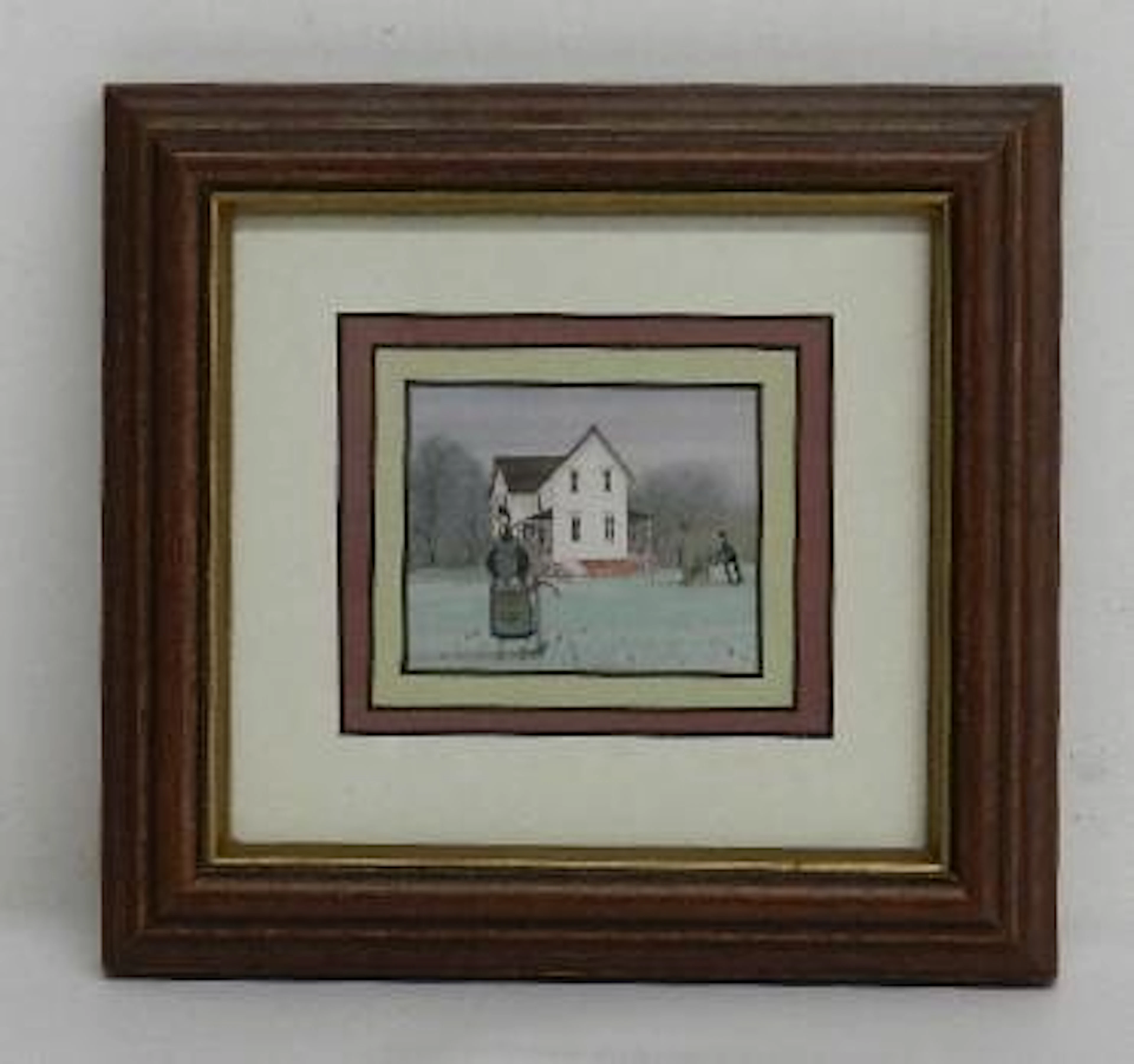 P. Buckley Moss Miniature Print "The Farmhouse"