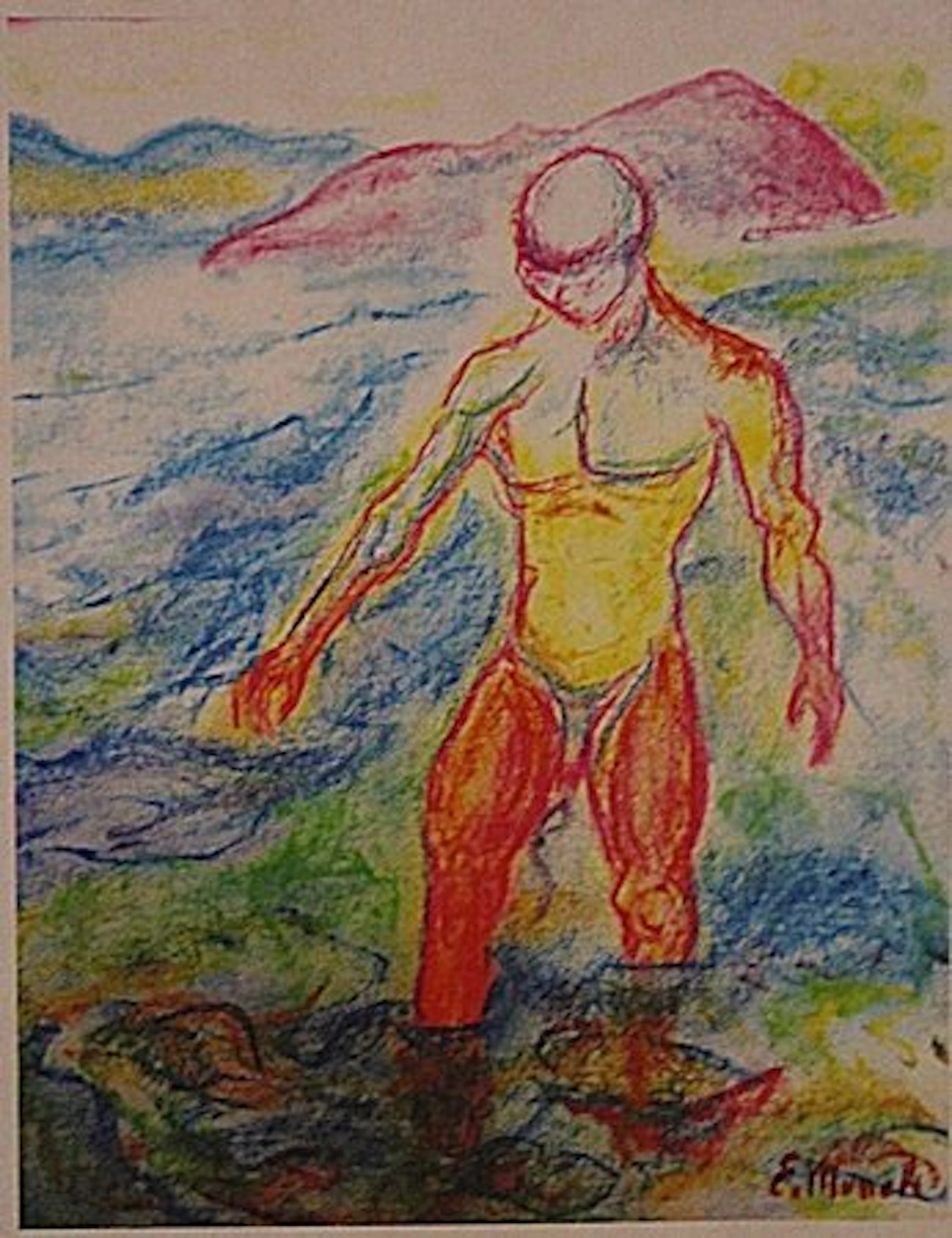 Edvard Munch - Man In The River