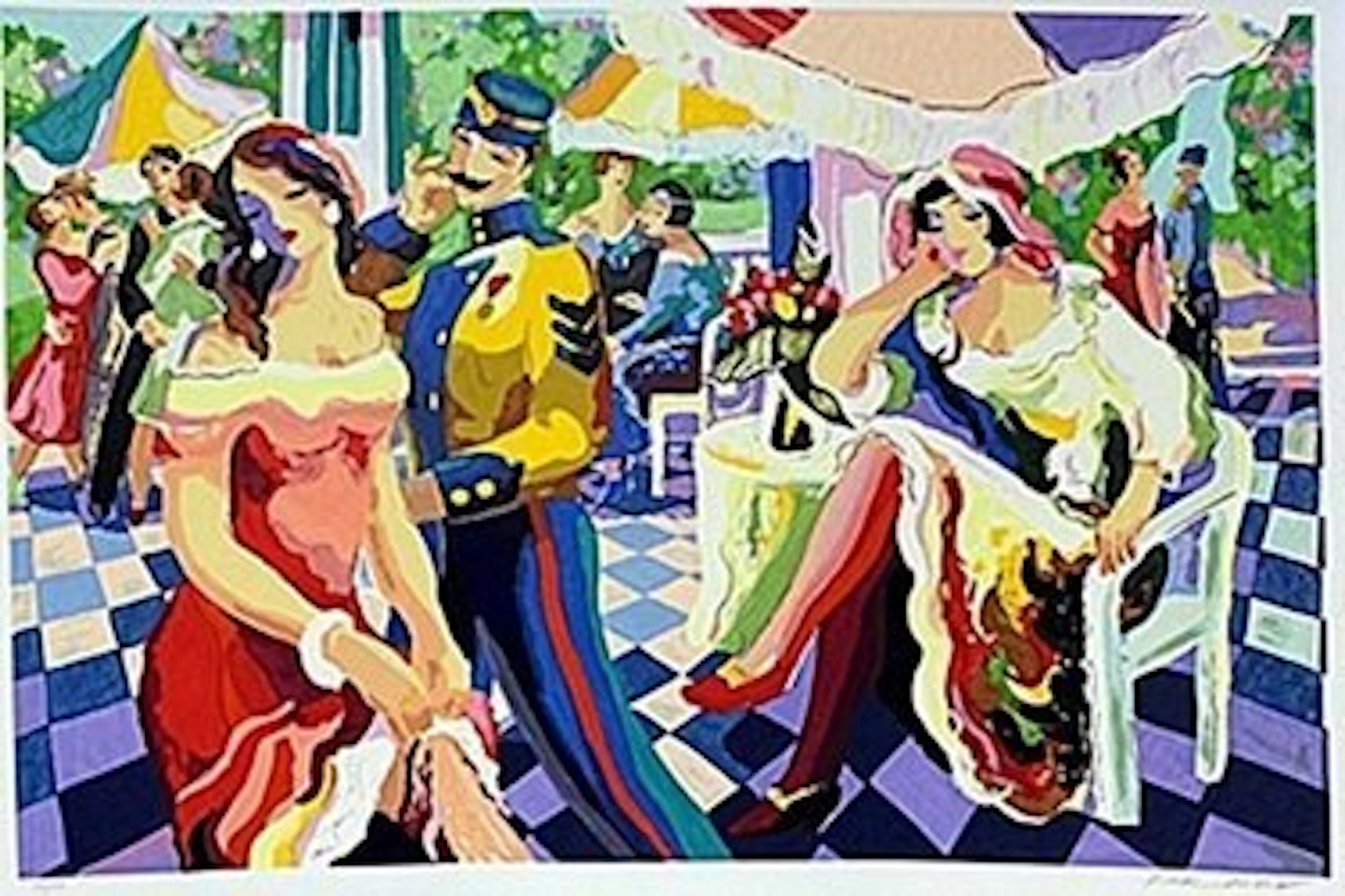 "Enchanted Afternoon" Serigraph; Michael Kerman