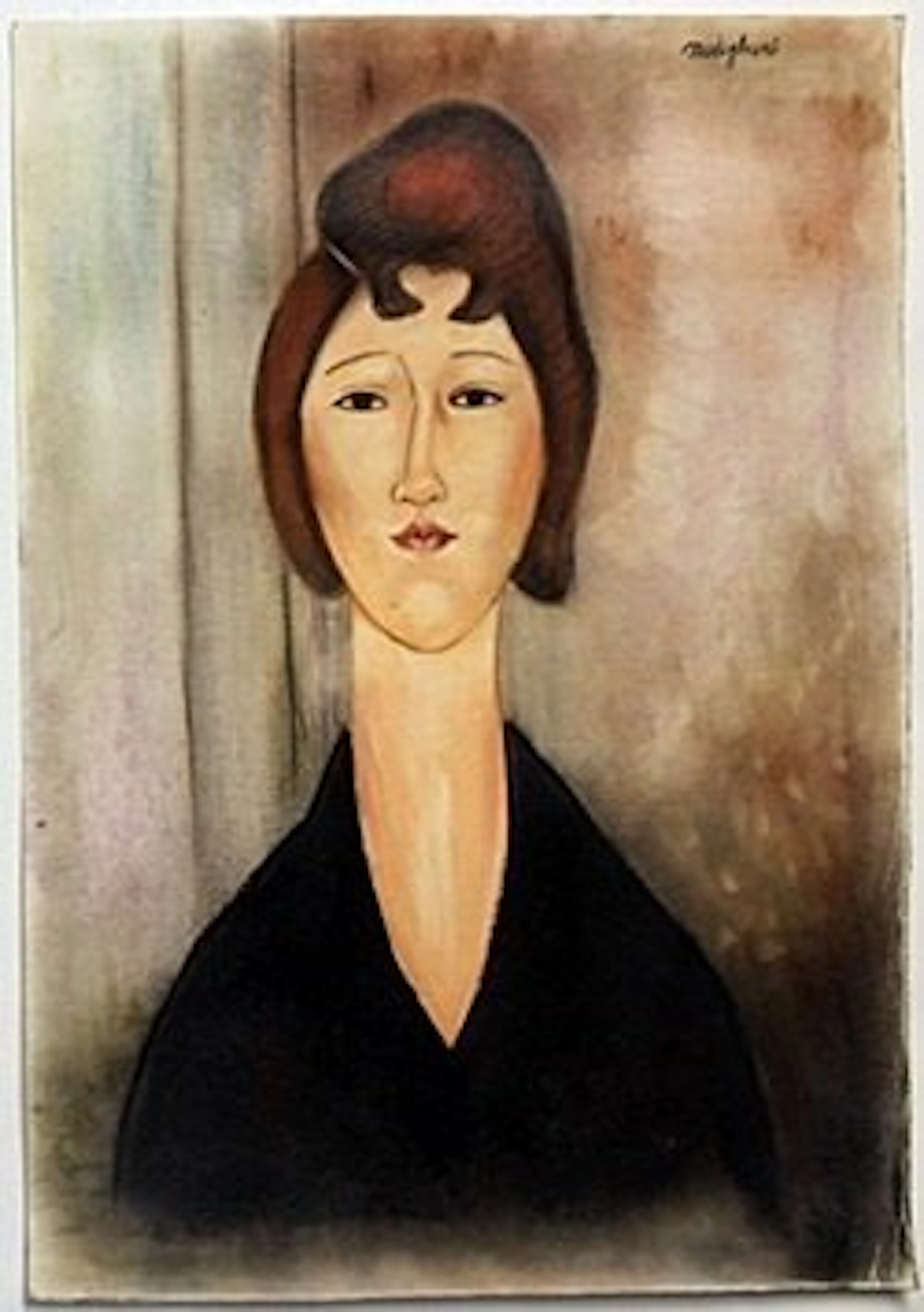 Pastel Drawing on Paper by Amadeo Modigliani