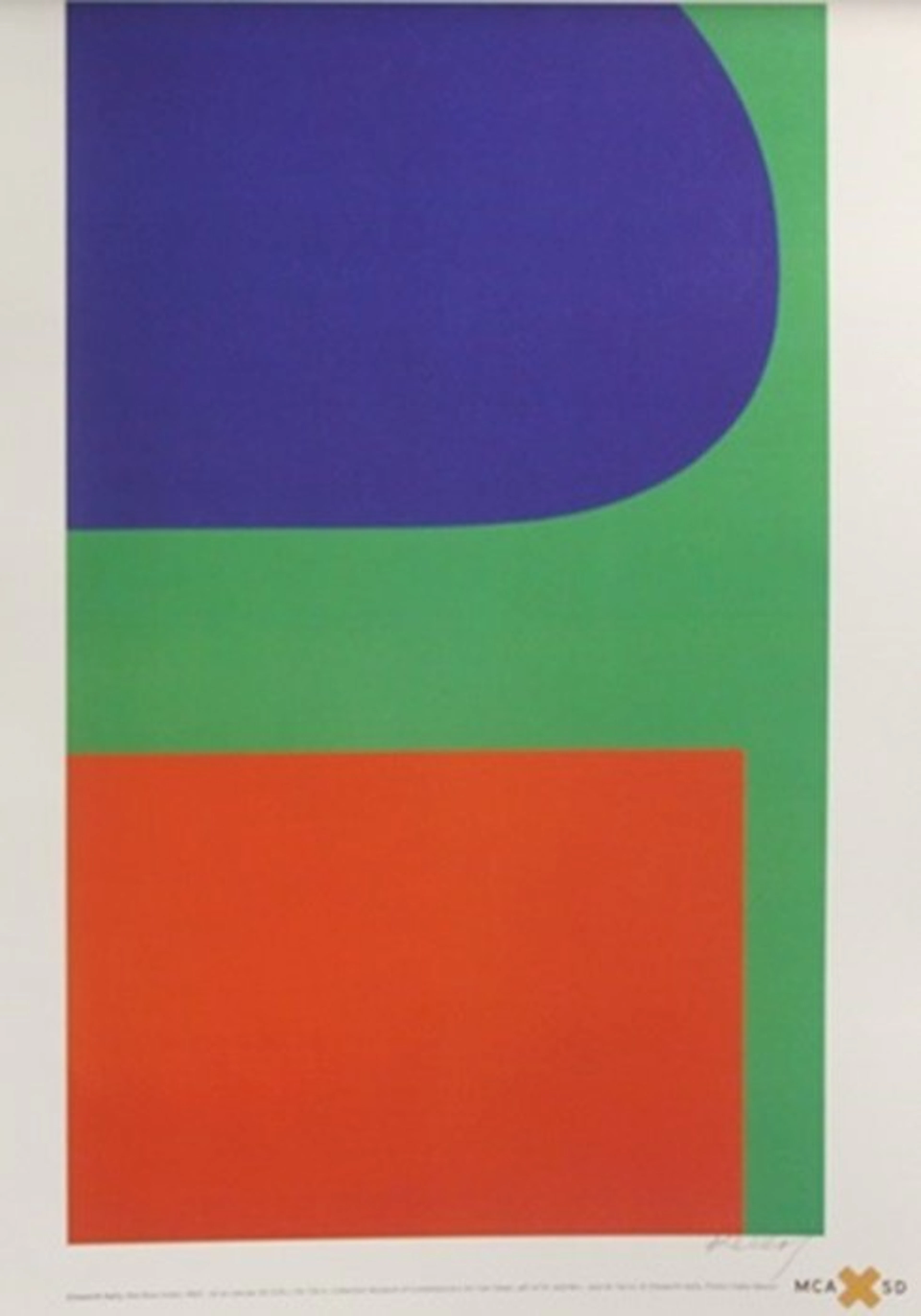 Print "Red, Blue, Green 1963" Ellsworth Kelly (214A)