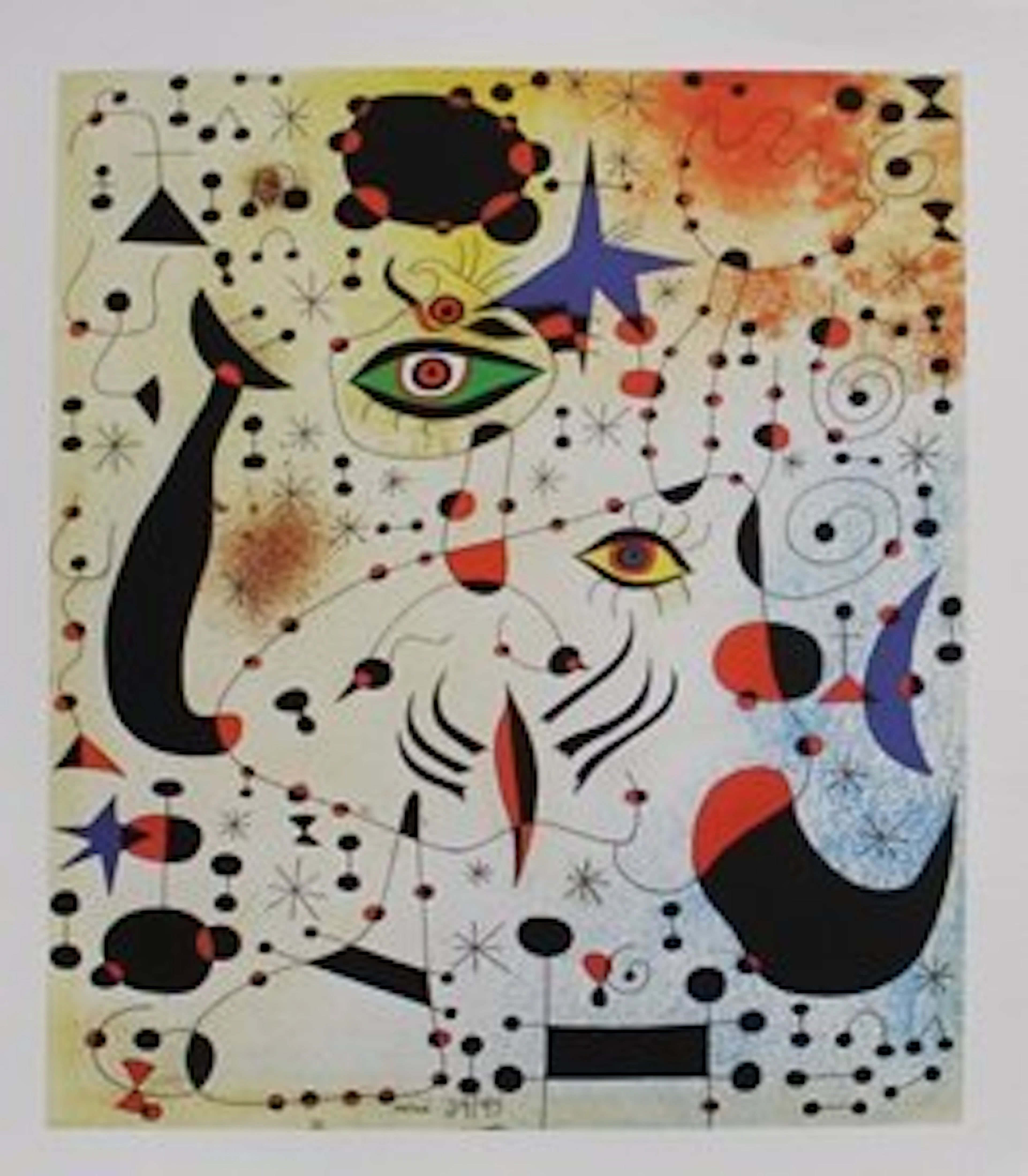 Lithograph By Joan Miro