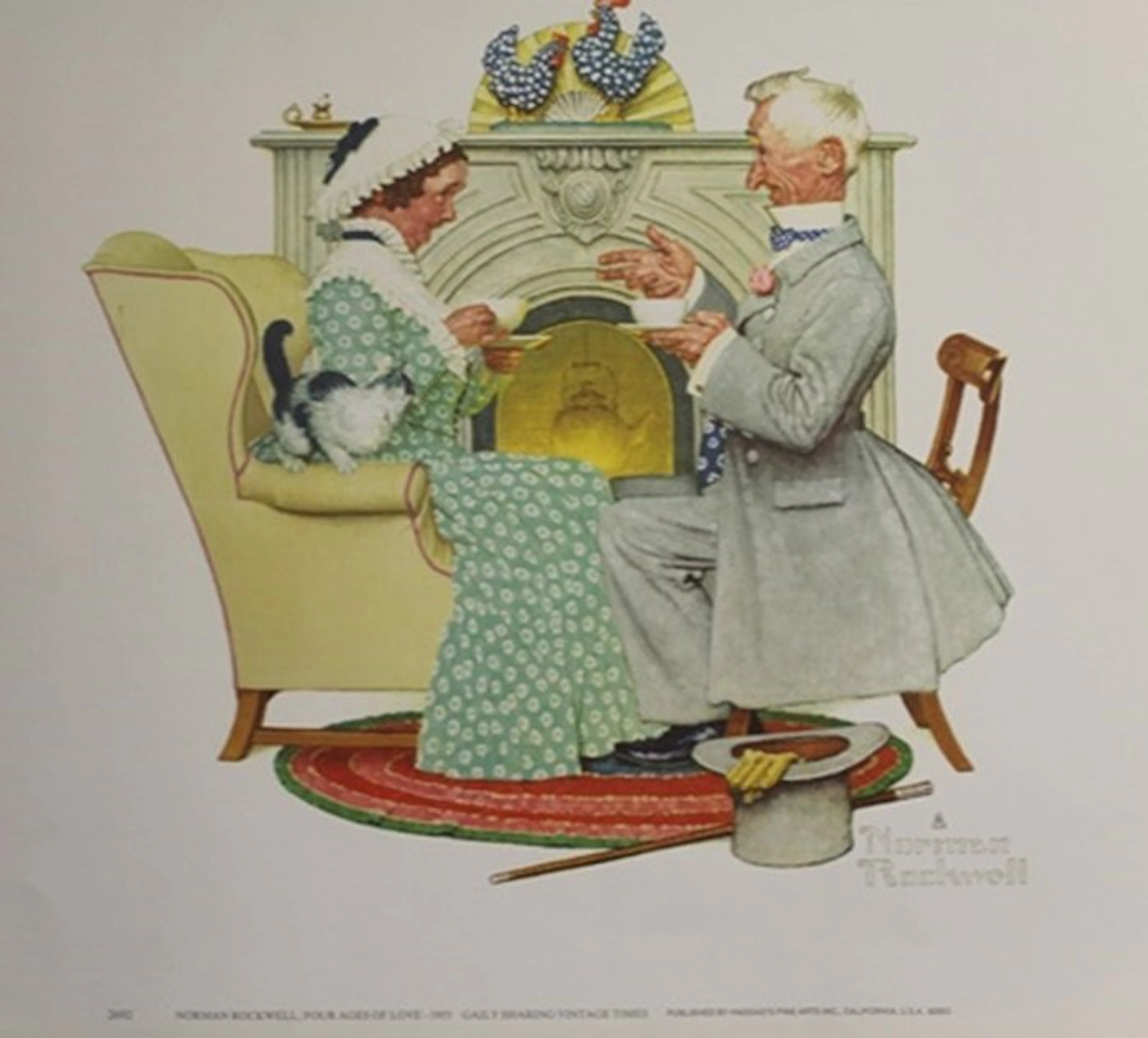 Print "Four Ages of Love" Norman Rockwell (266A)