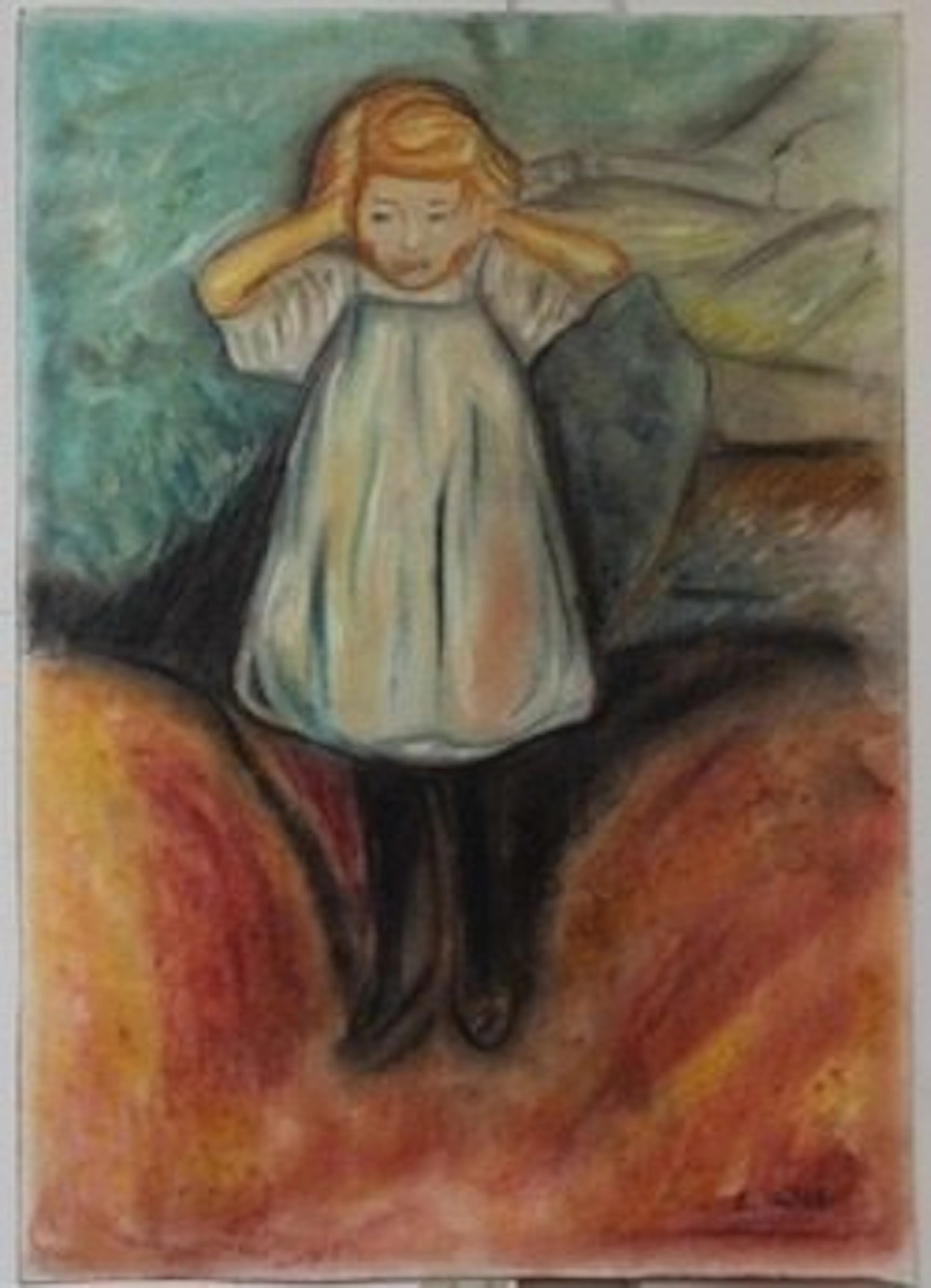 Pastel Painting on Paper - Edvard Munch