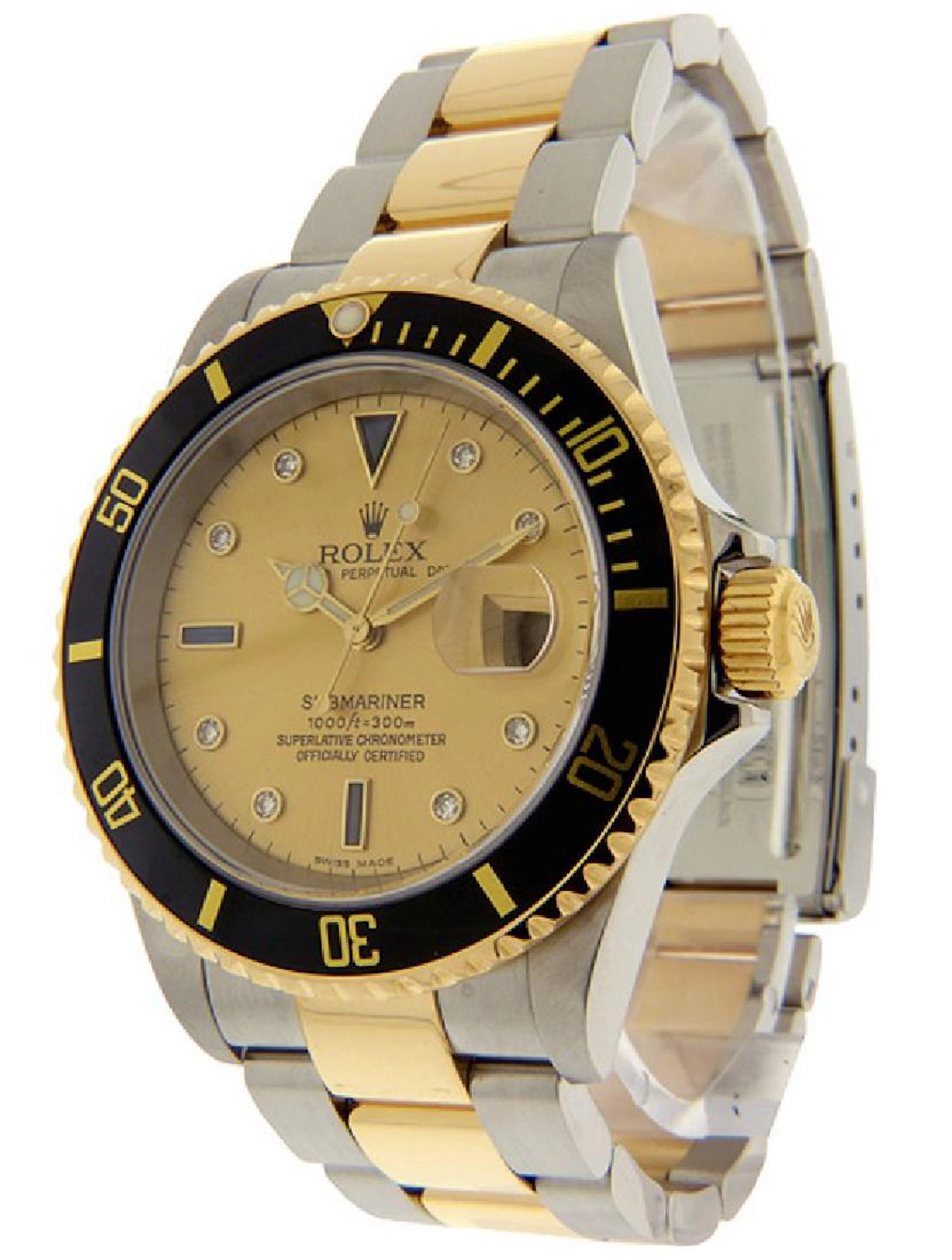 Men's 18K Gold Submariner Rolex Watch