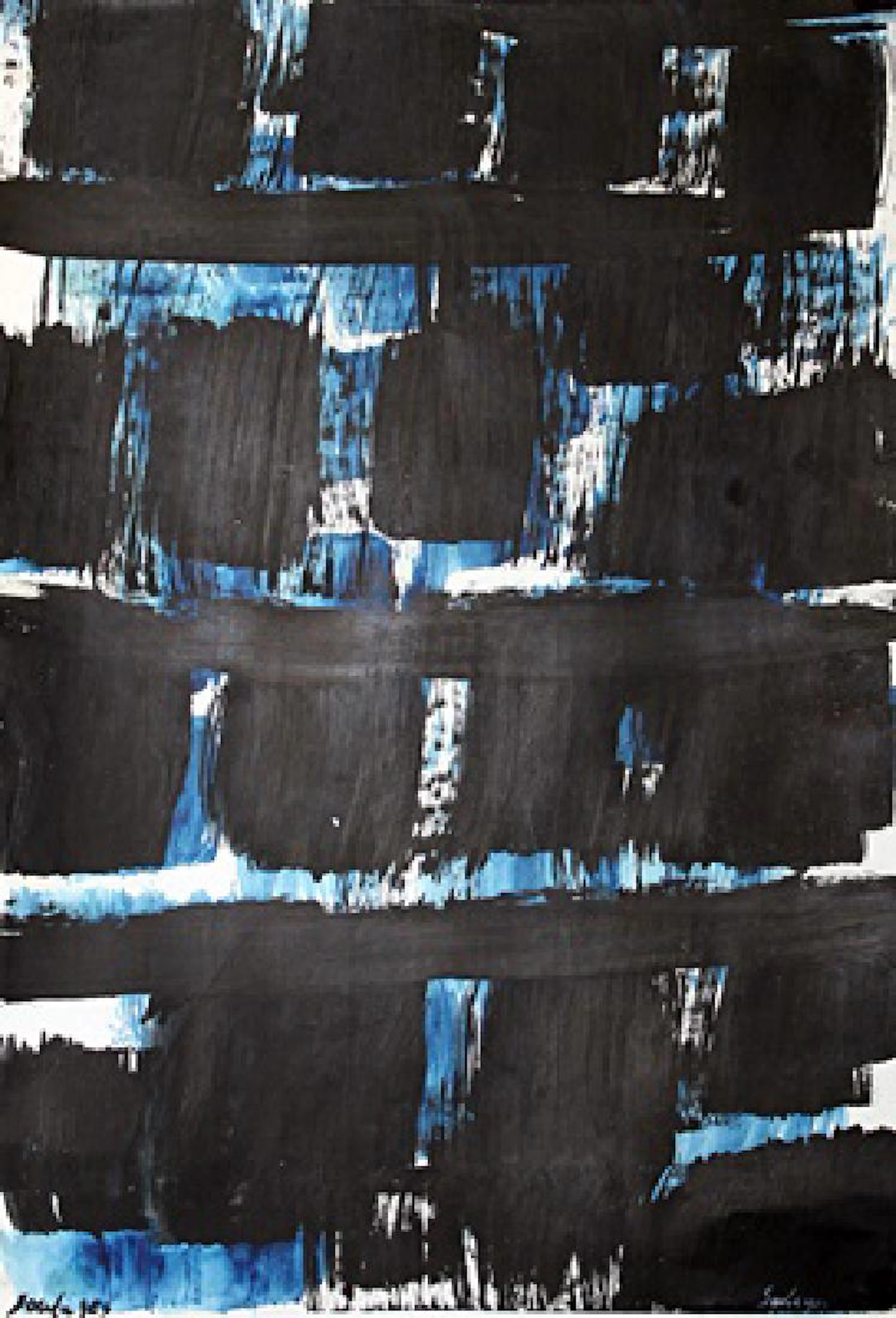 Pierre Soulages - Blue II