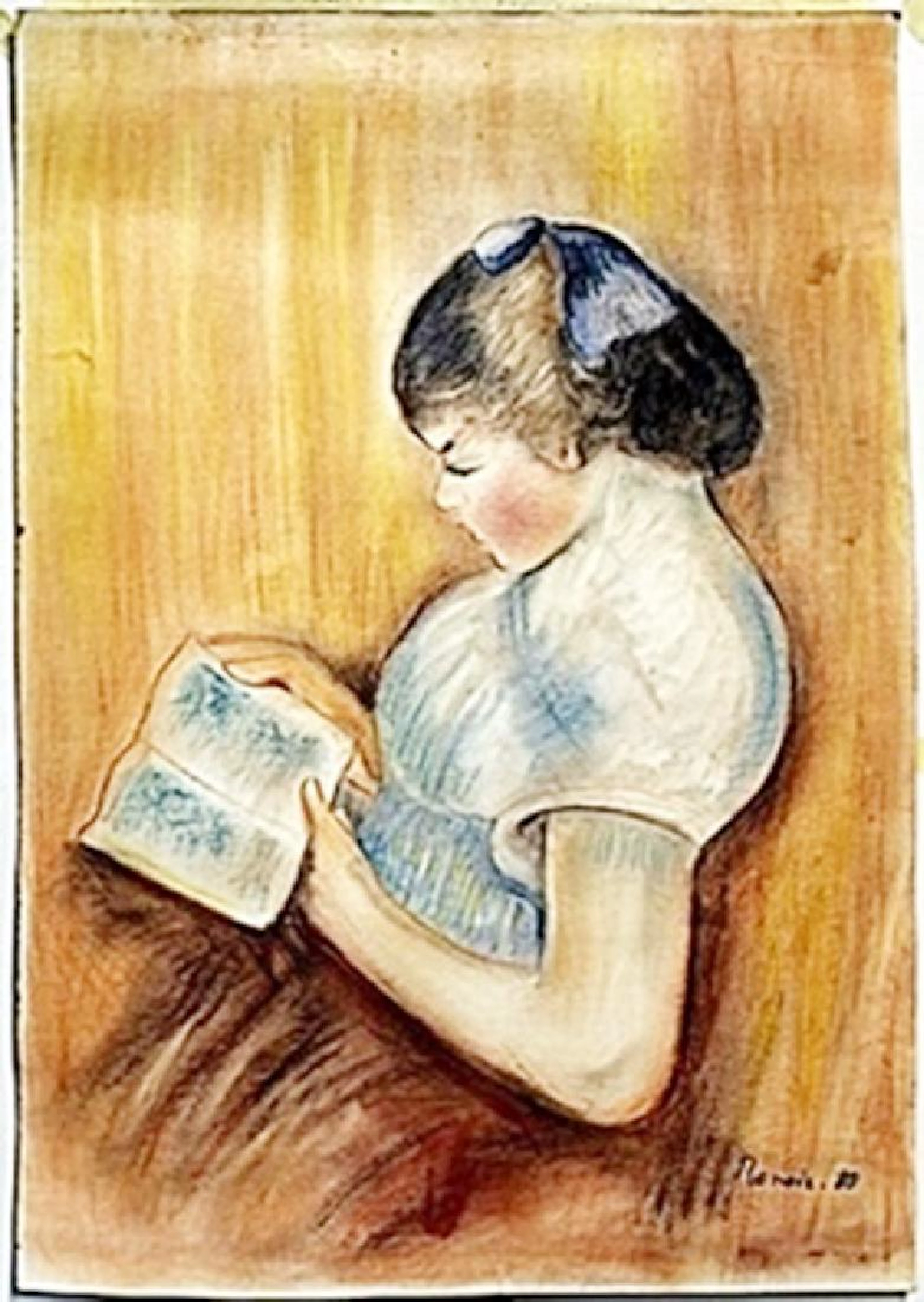 Pastel Drawing on Paper - Auguste Renoir