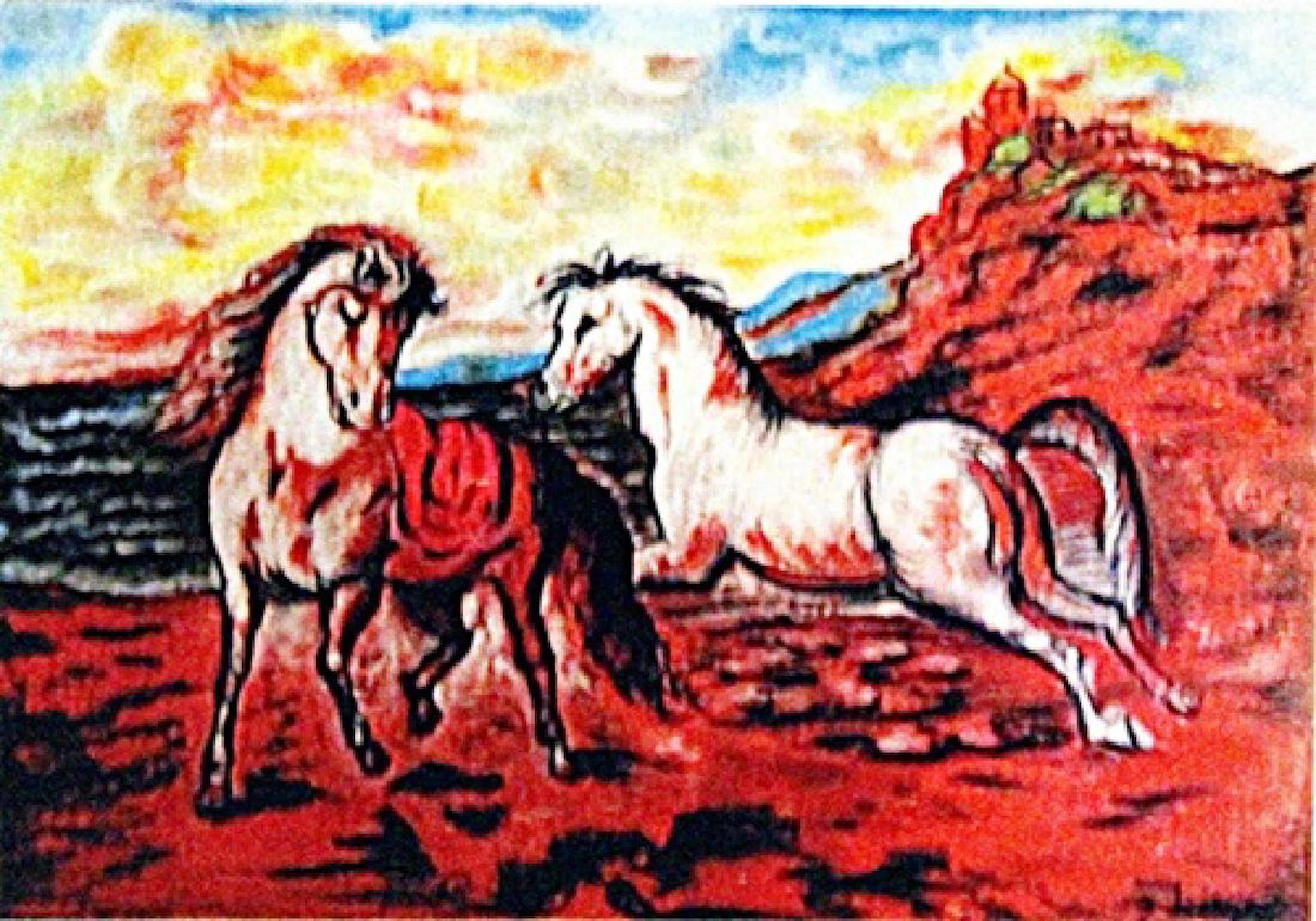 Giorgio De Chirico - Two Horses
