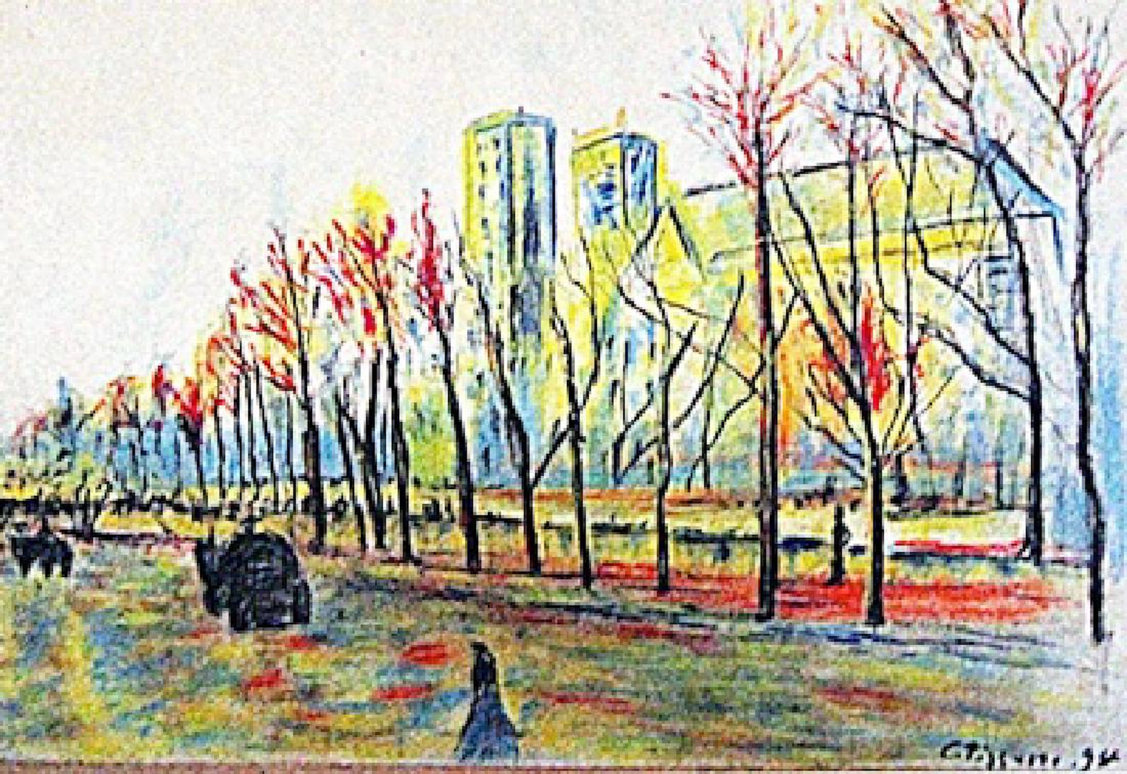Camille Pissarro - Entrance to the Village