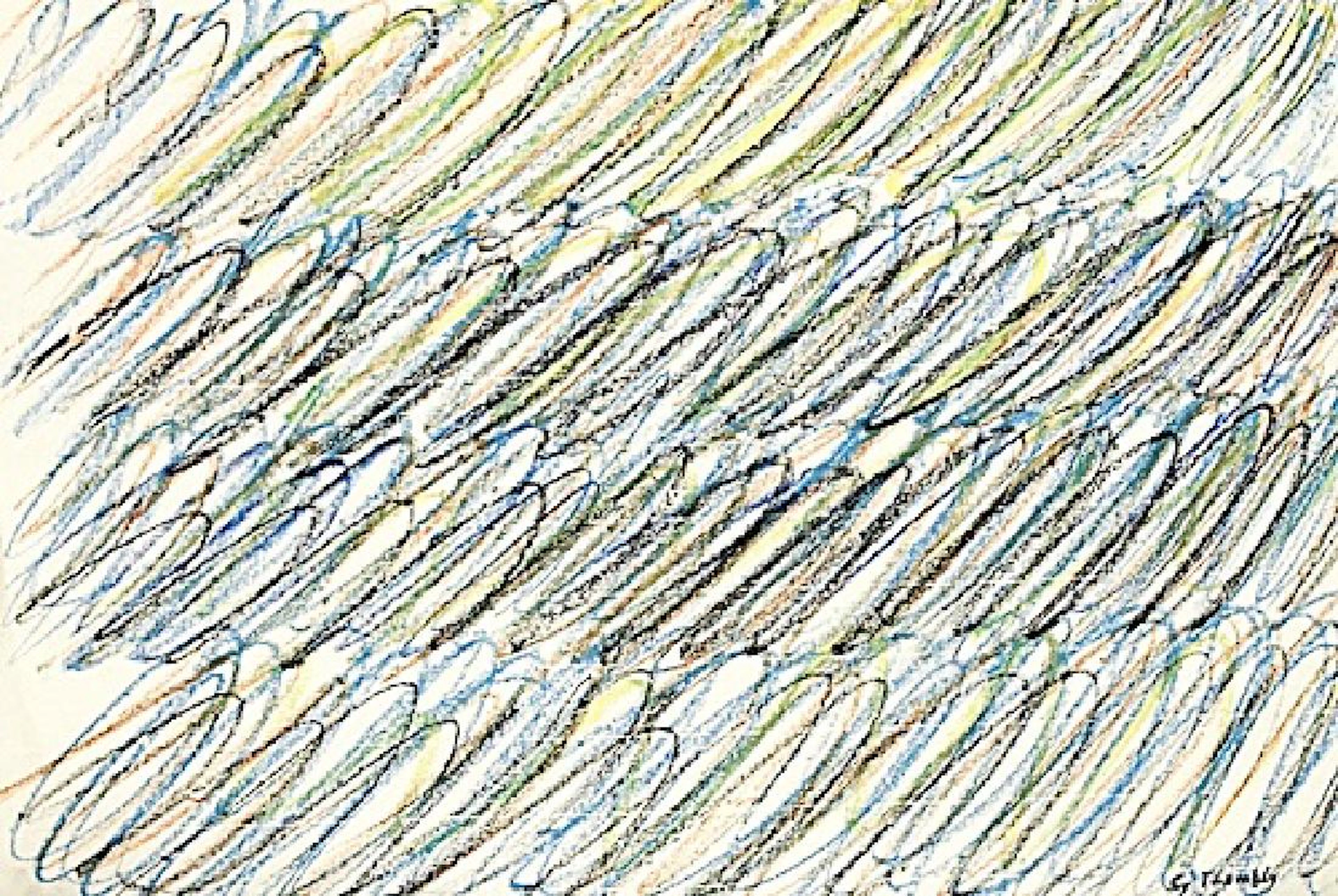 Crayon On Paper - CY Twombly