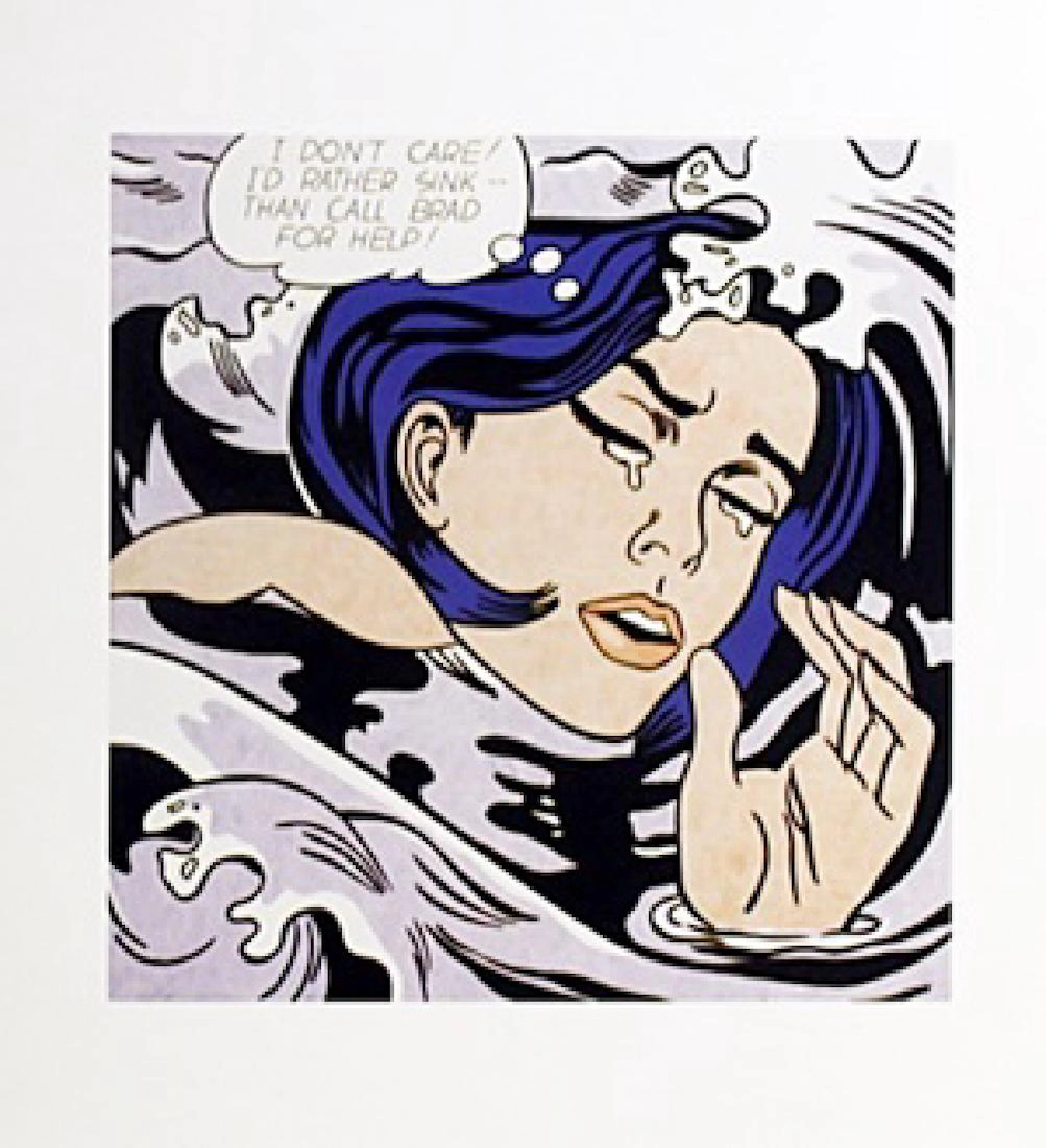 Print "Drowning Girl" Roy Lichtenstein (154A)