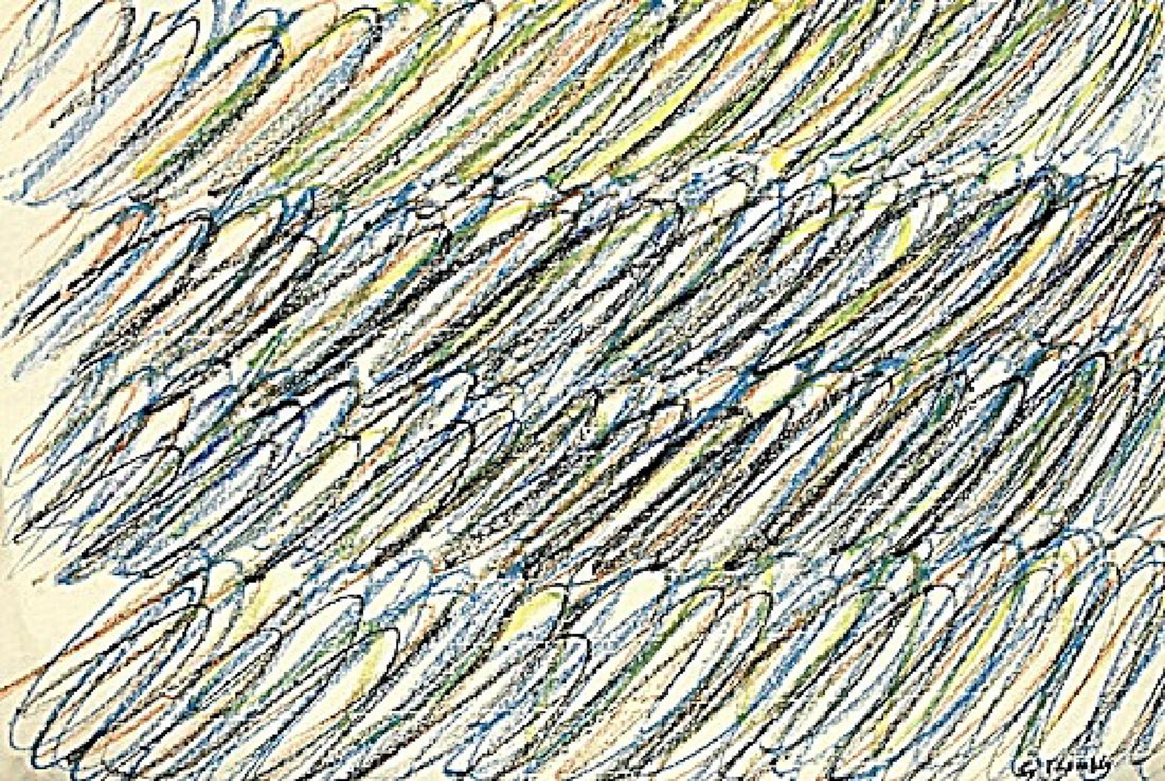 Crayon On Paper - CY Twombly