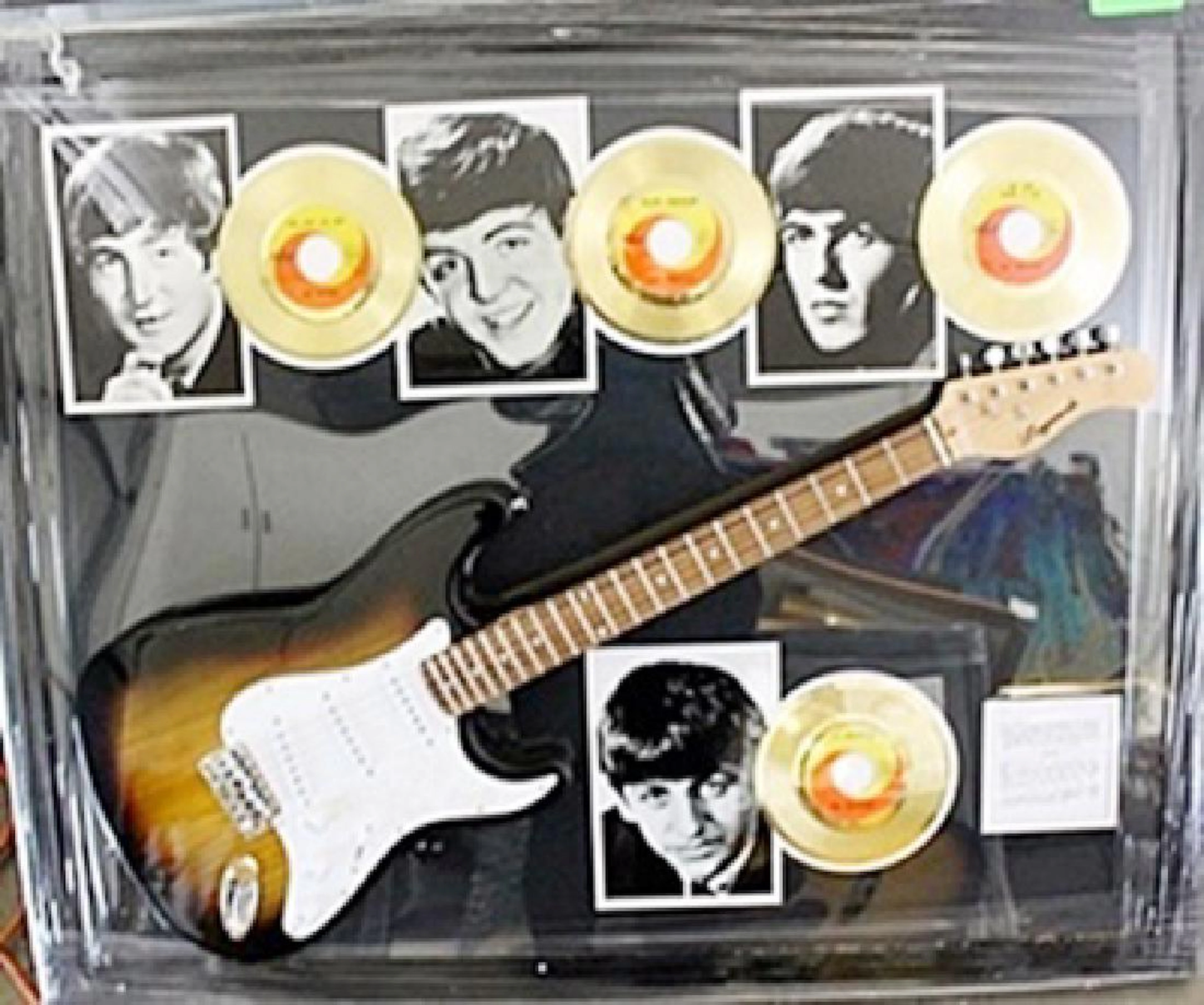 The Beattles Signed Guitar & Memorabilia