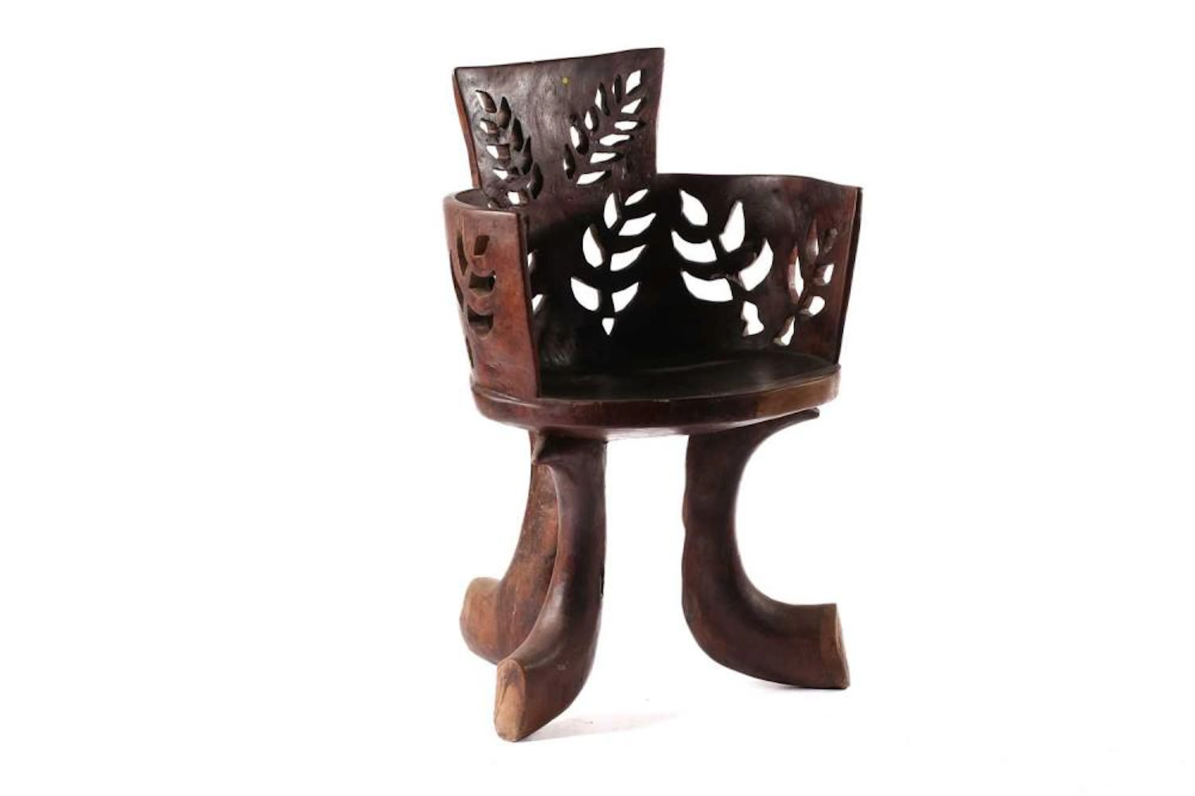An Ethiopian throne chair