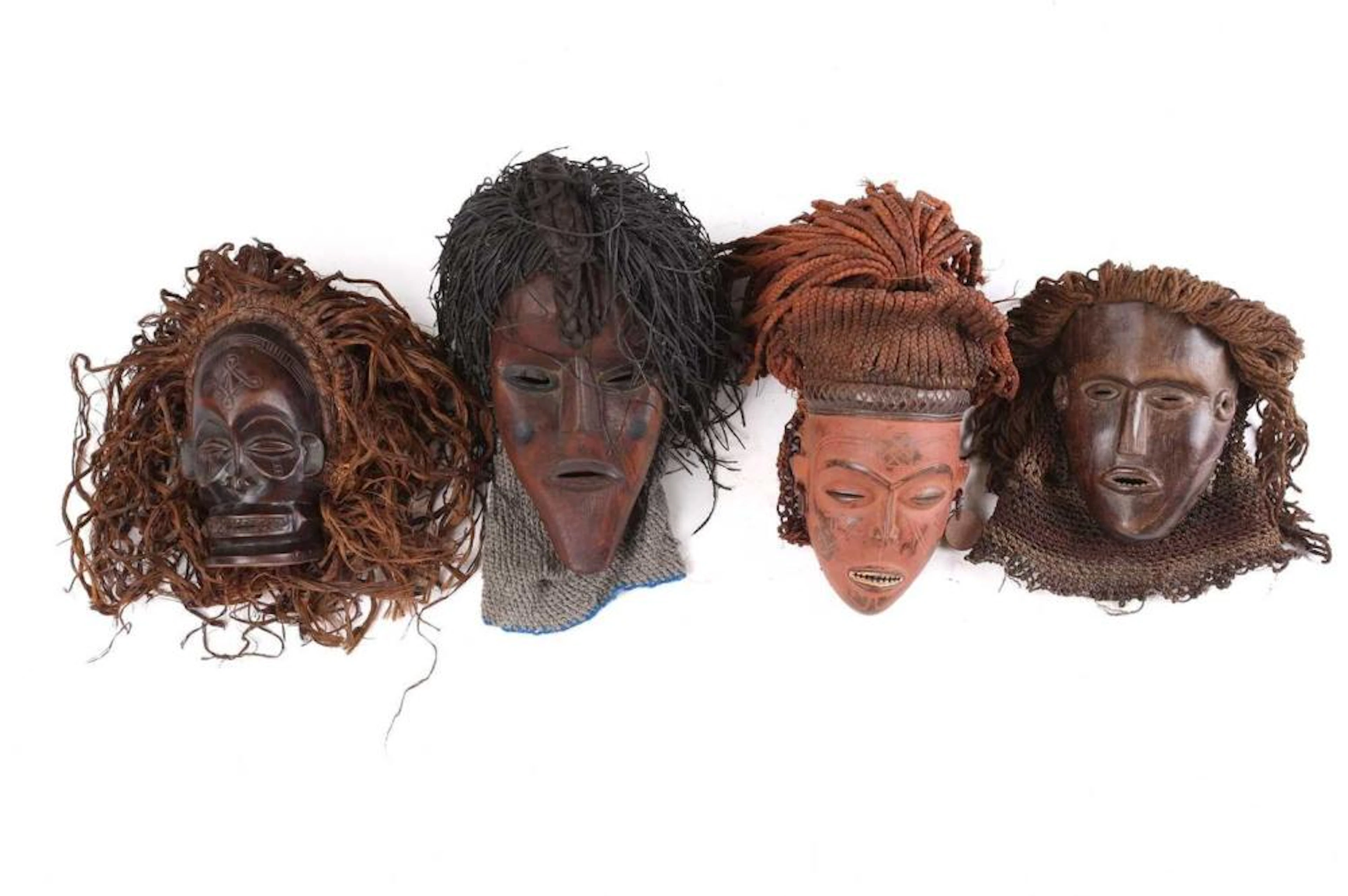 Four Tchokwe Pwo masks
